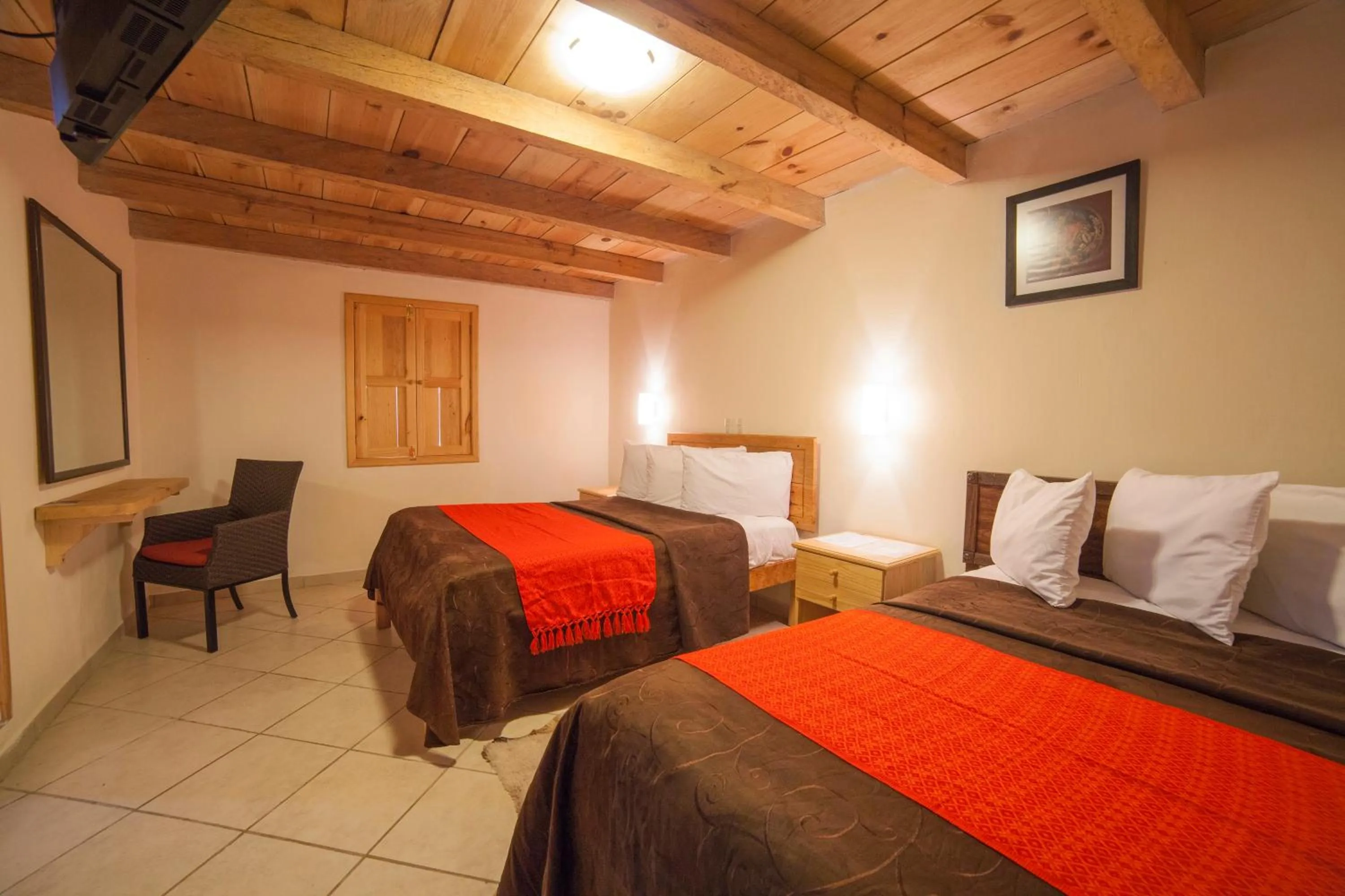 Bed in Hotel Adobe y Teja