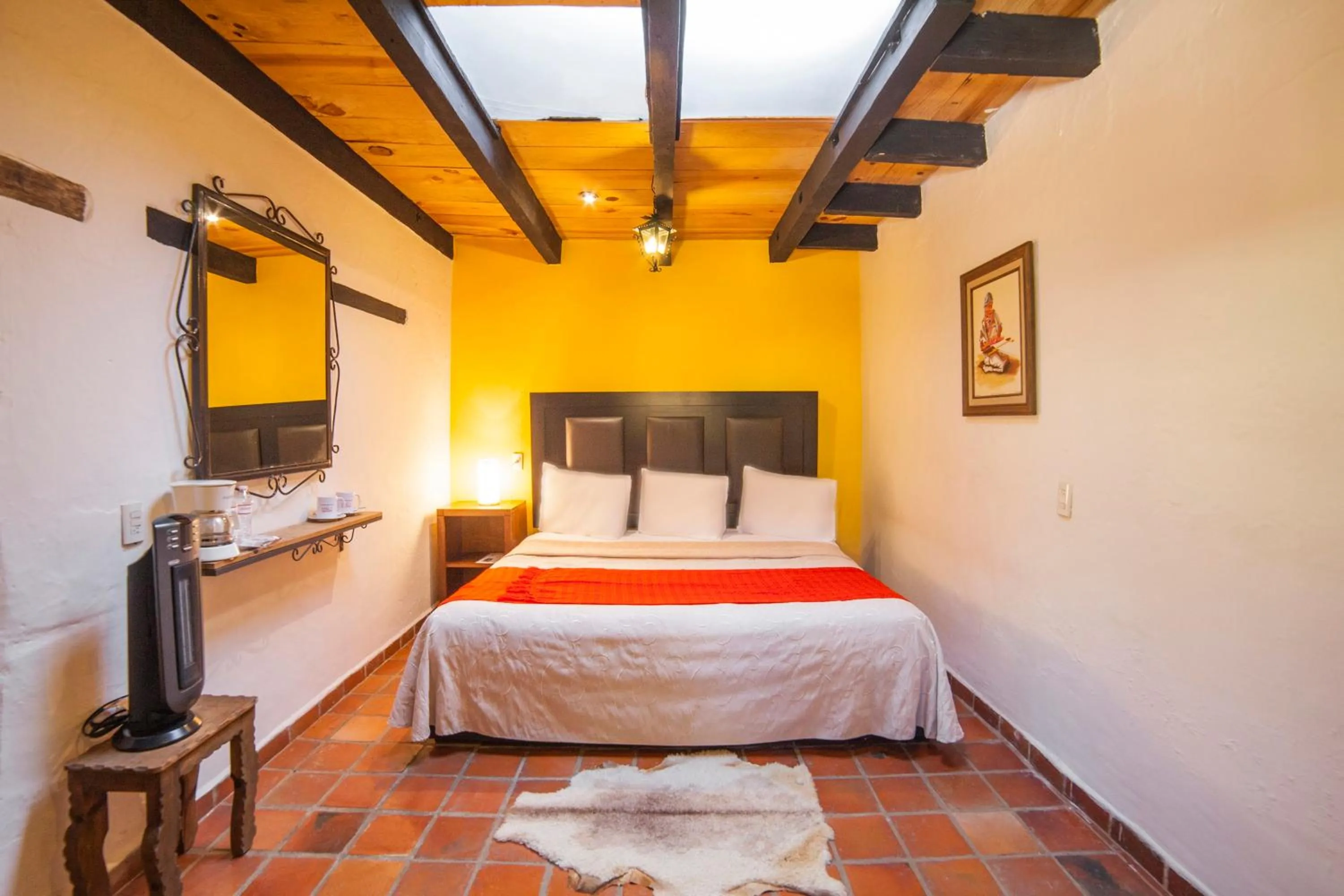 Bed in Hotel Adobe y Teja