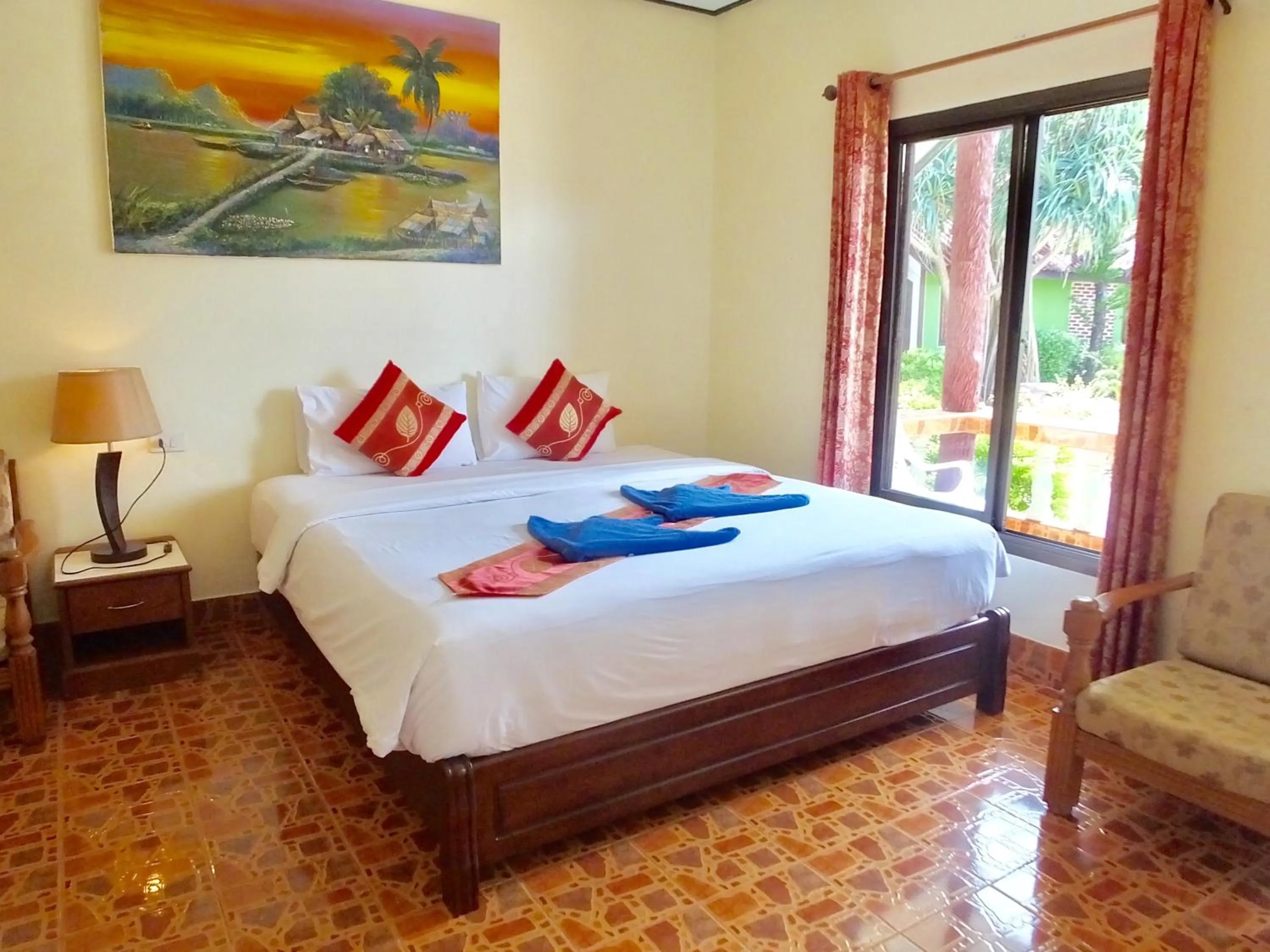 Bed in Blue Andaman Lanta Resort