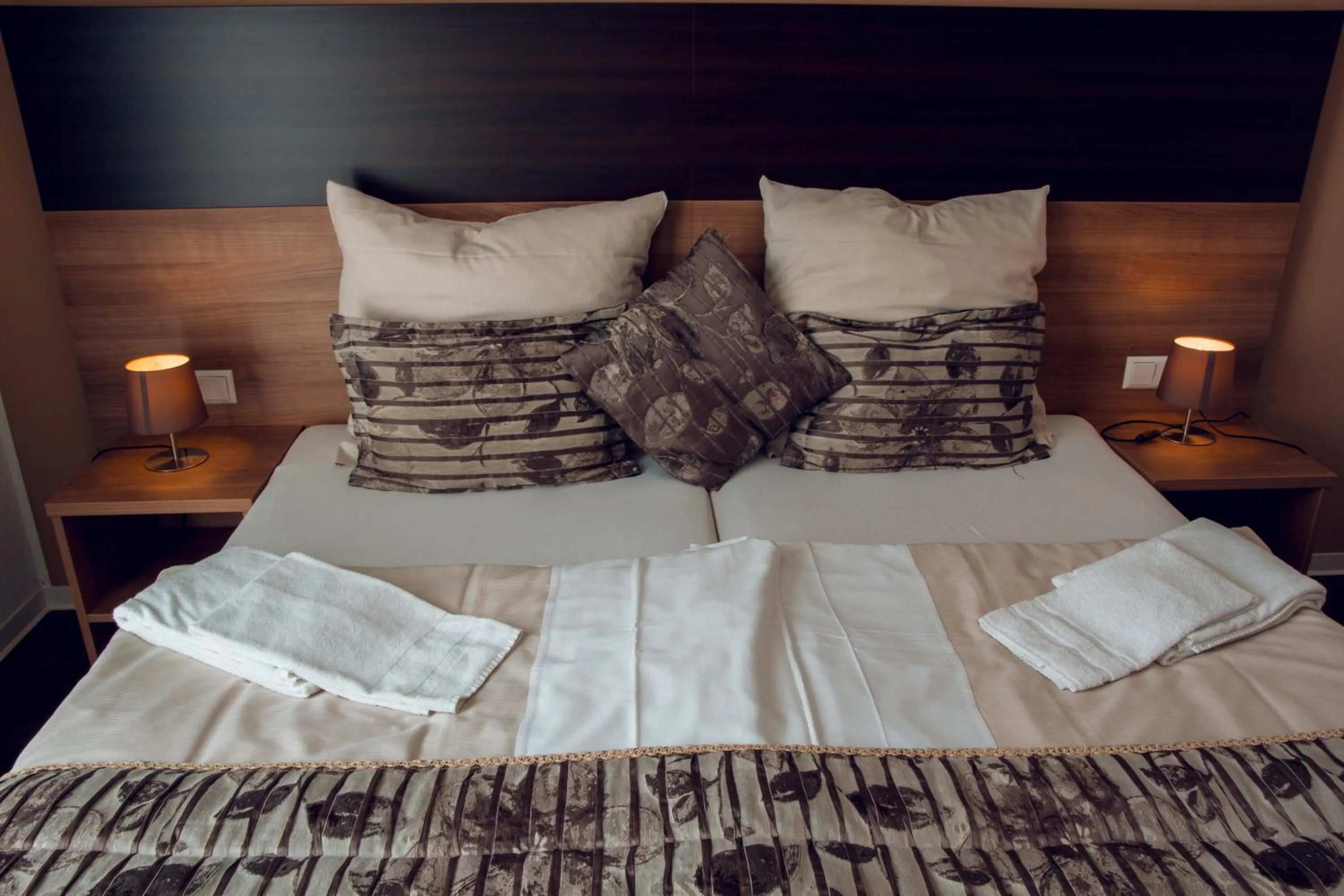 Bed in Hotel Pizzeria Da Beni