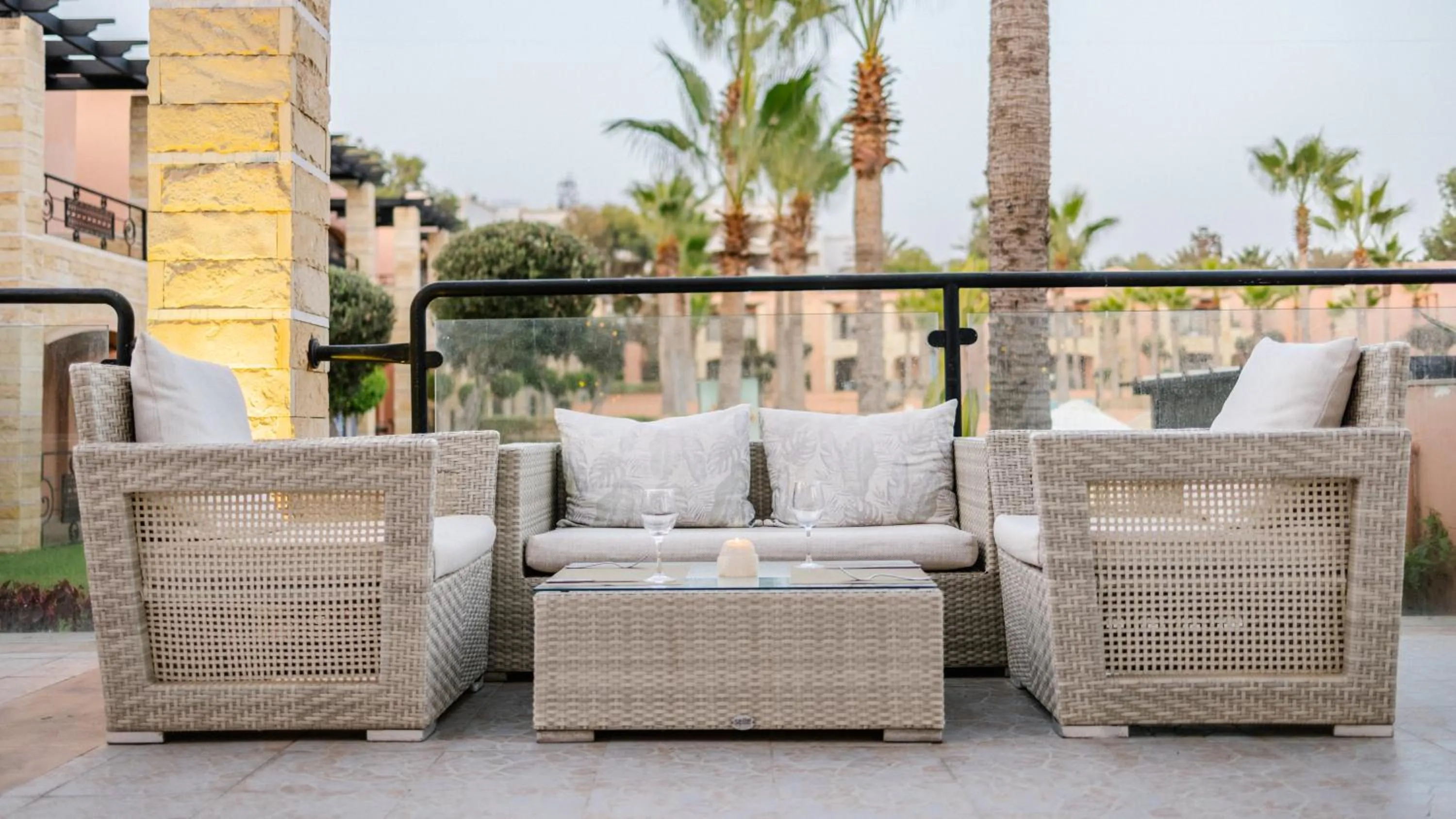 Patio in Hotel Prestige Agadir