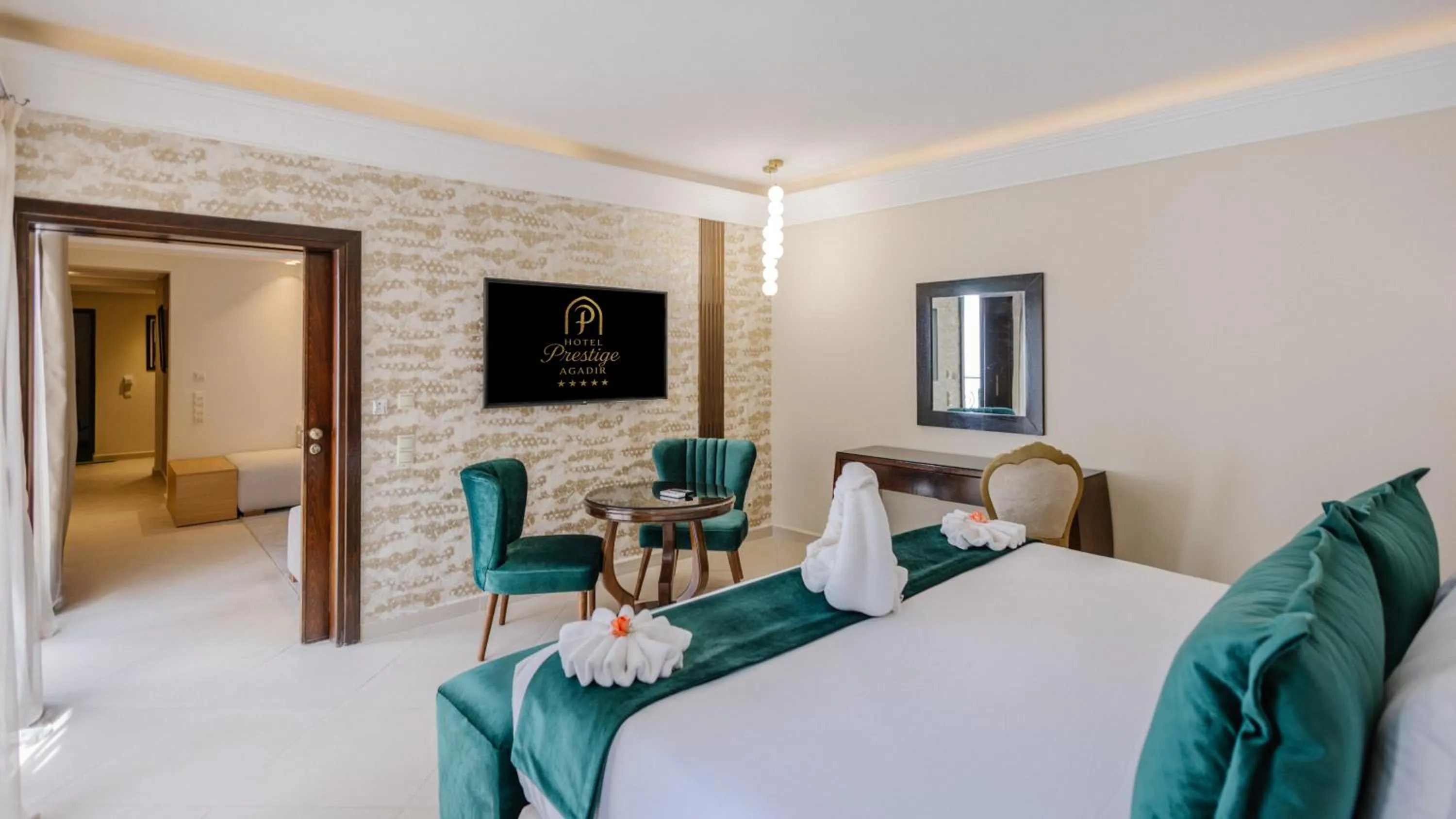 TV and multimedia, Bed in Hotel Prestige Agadir