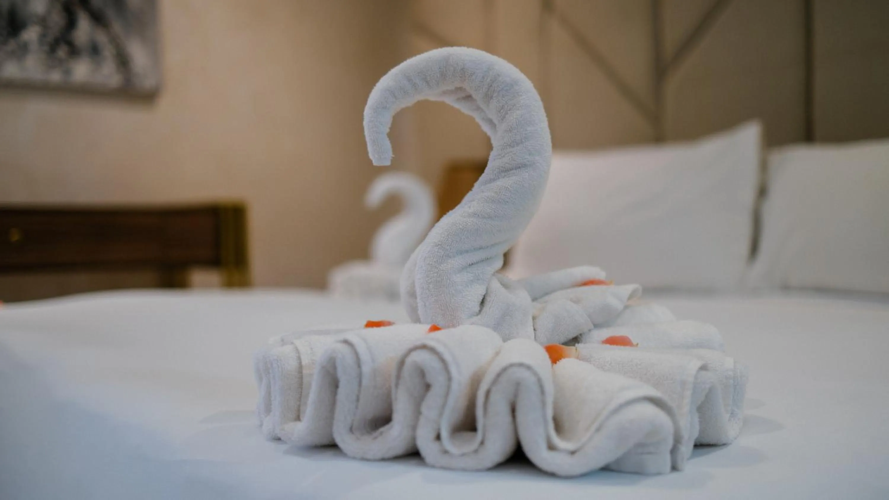 Decorative detail, Bed in Hotel Prestige Agadir