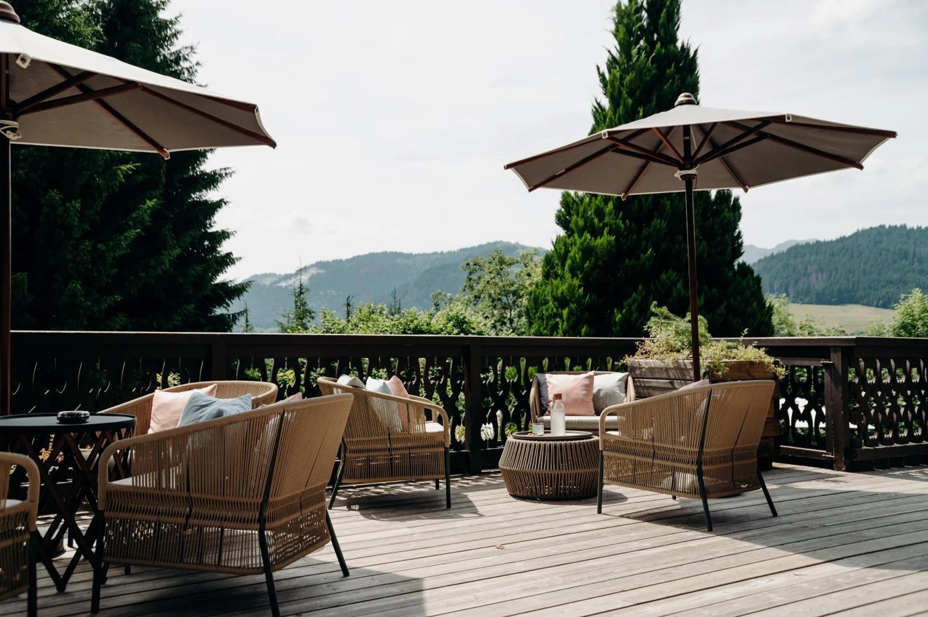 Patio in Les Chalets du Mont d'Arbois & Spa, Megève