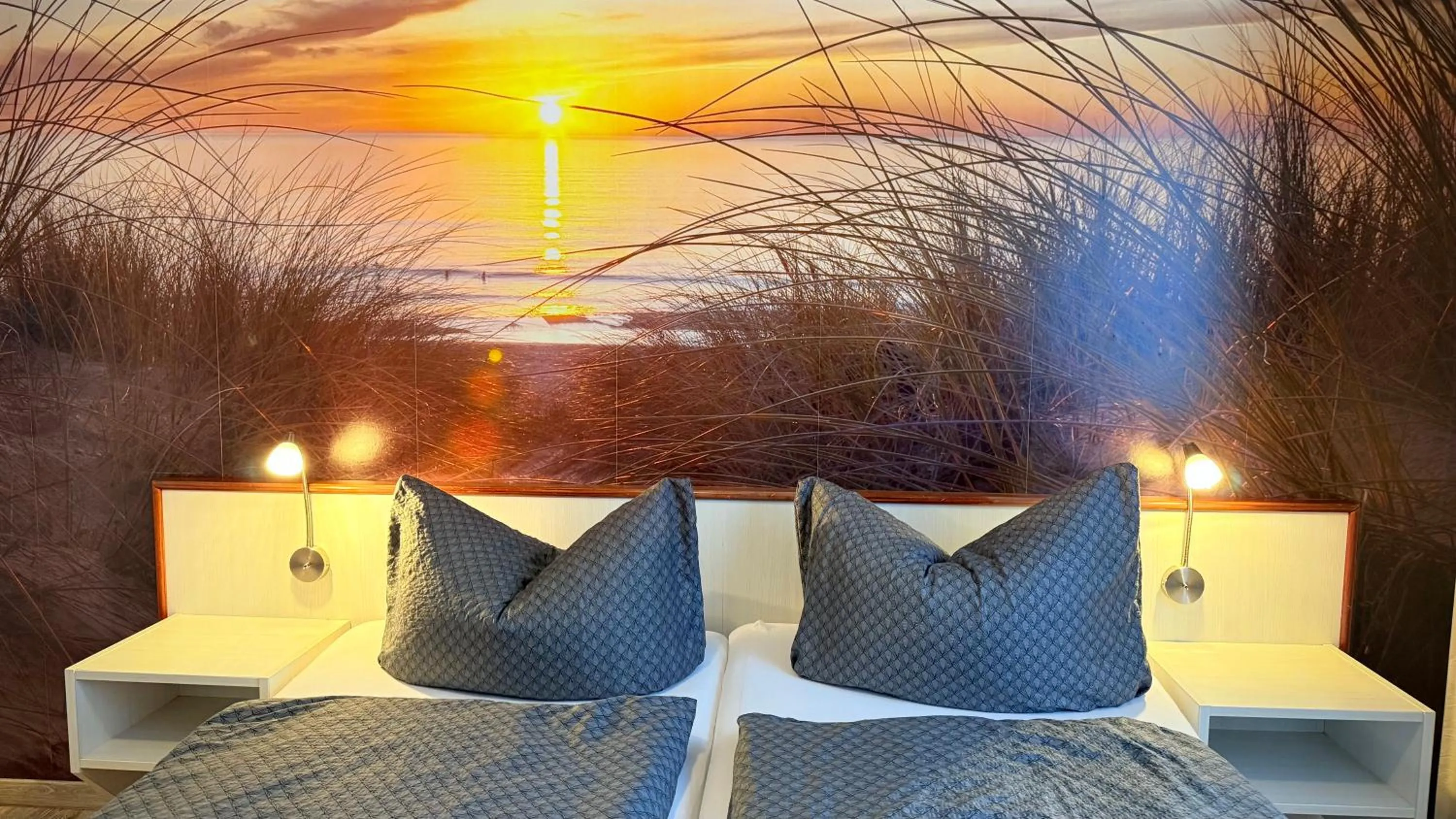 Bed in Kastanienhof Hotel garni