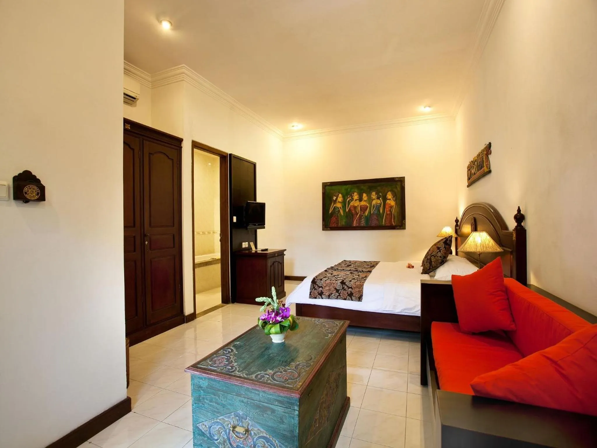 TV and multimedia, Bed in Tamukami Hotel