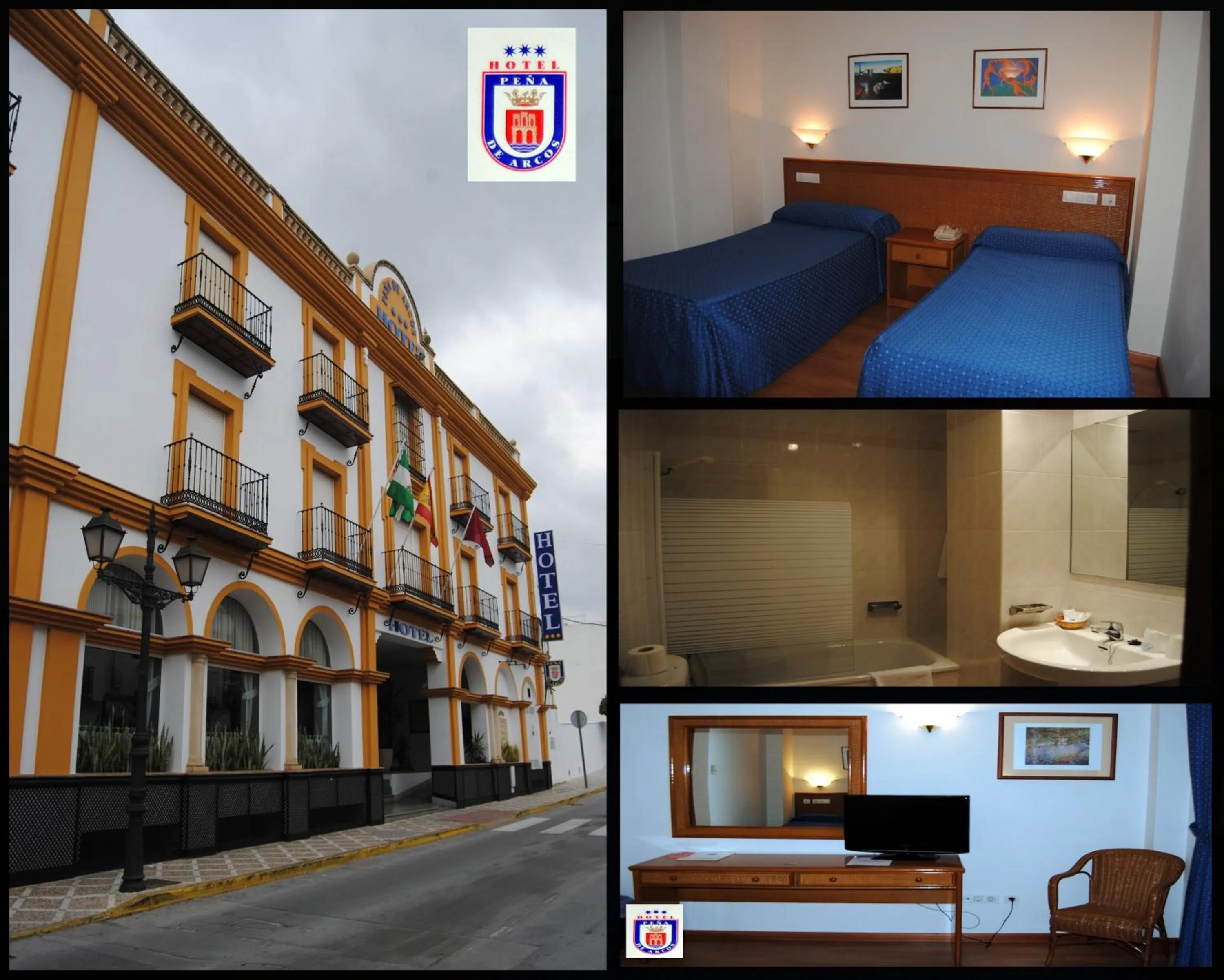 Property building, Bed in Hotel Peña de Arcos