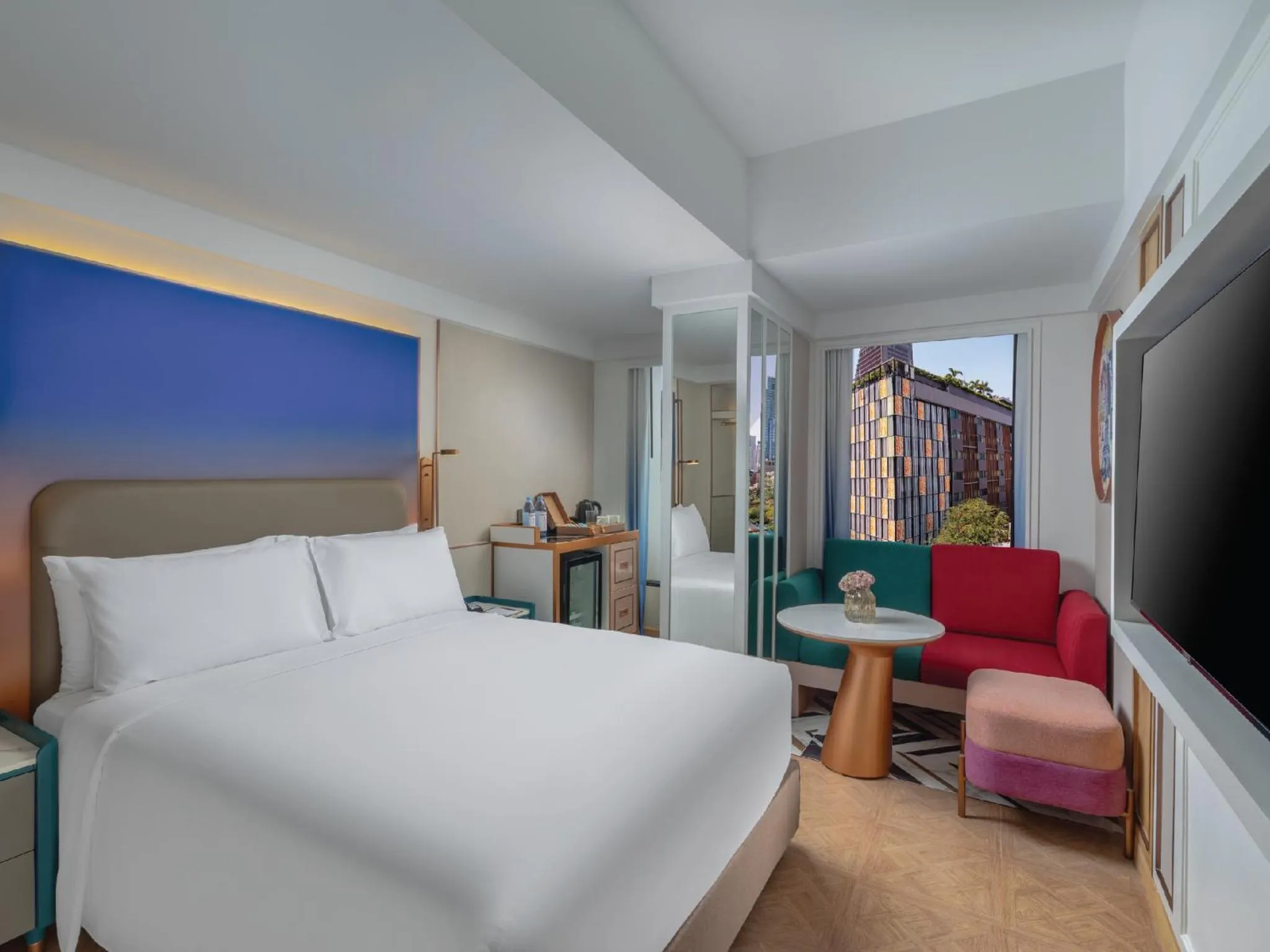 Bed in Pipa Hotel Bangkok Sukhumvit 11