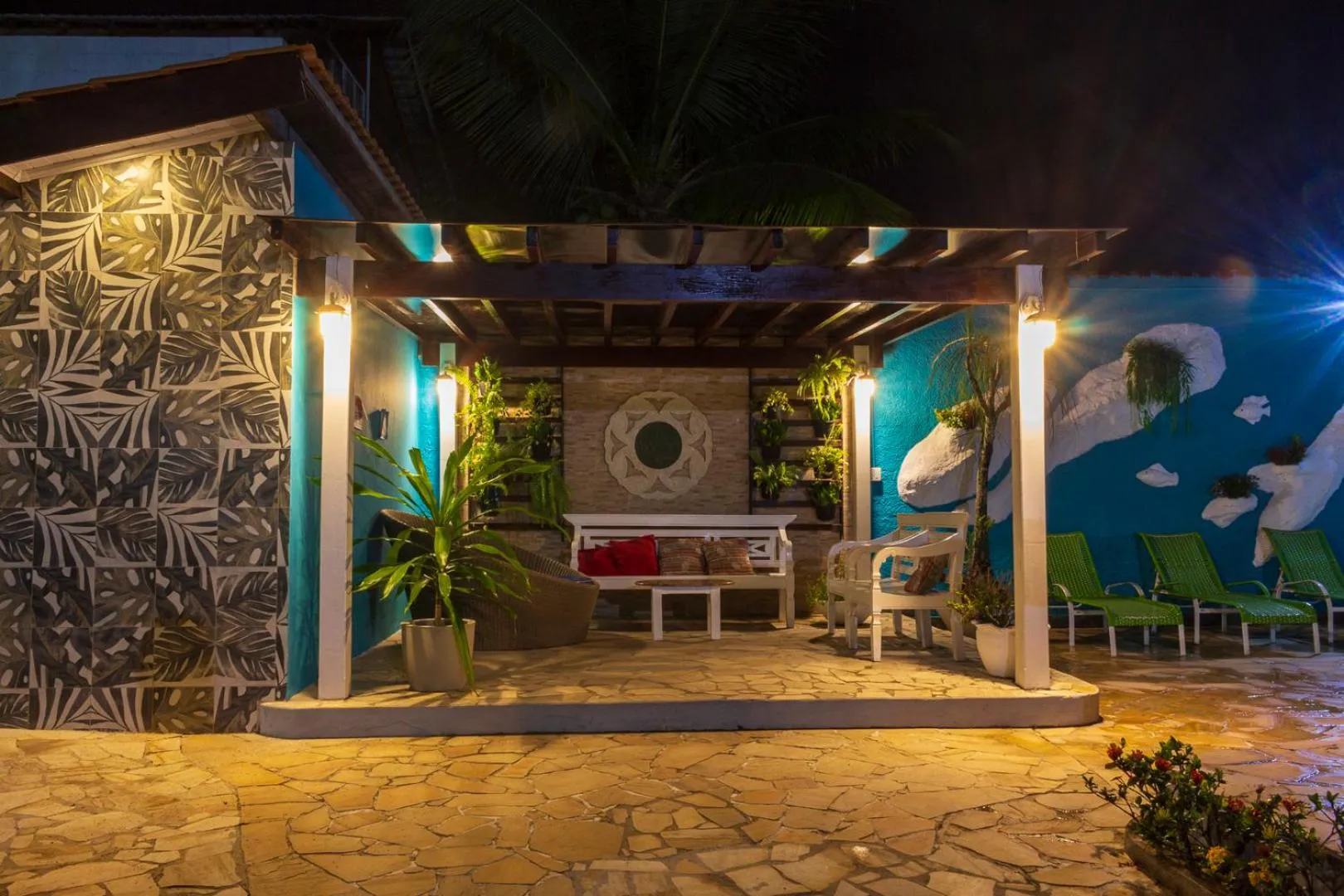 Balcony/Terrace in Pousada Daleste