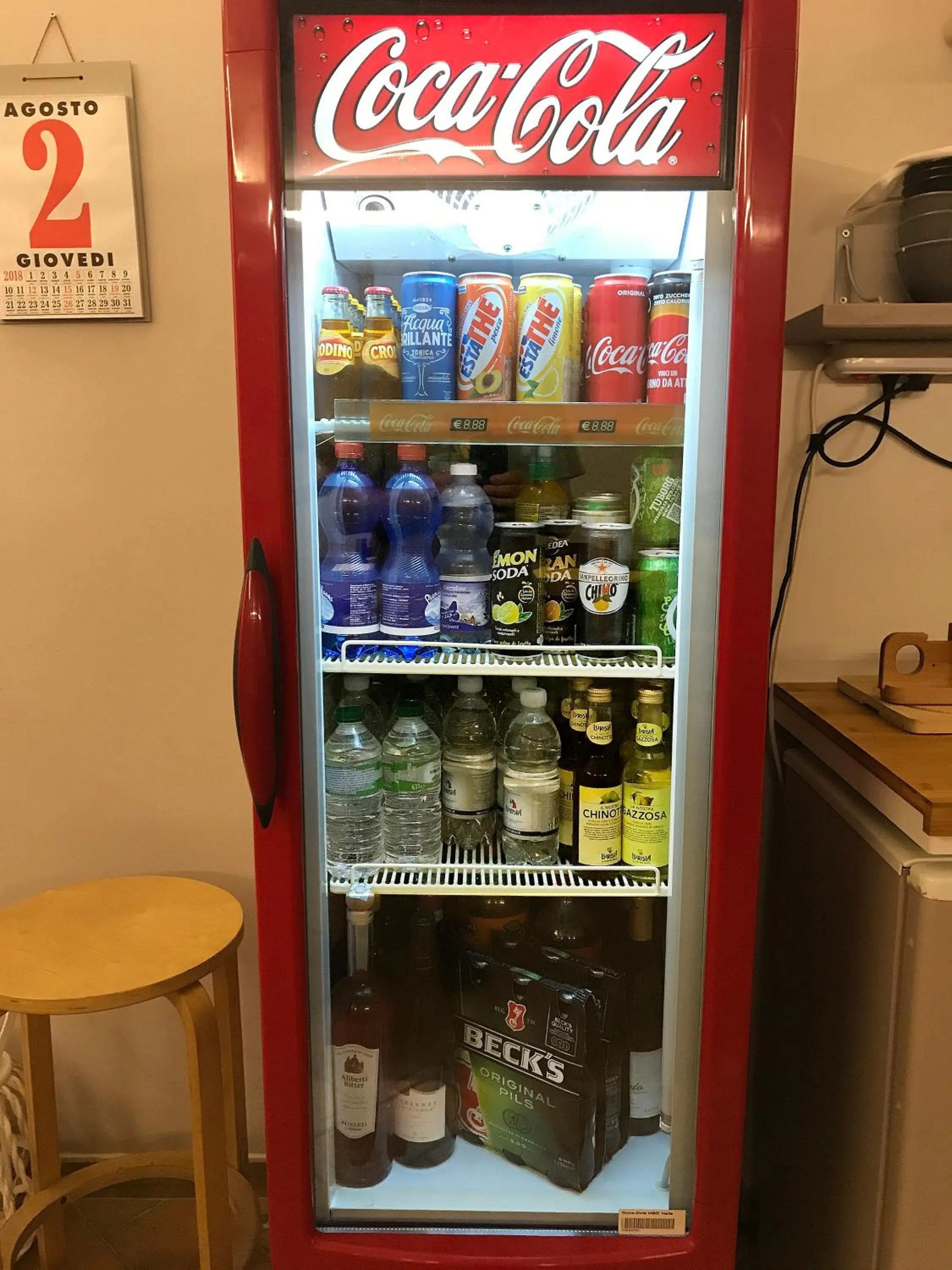 Alcoholic drinks in Casa Soave B&B