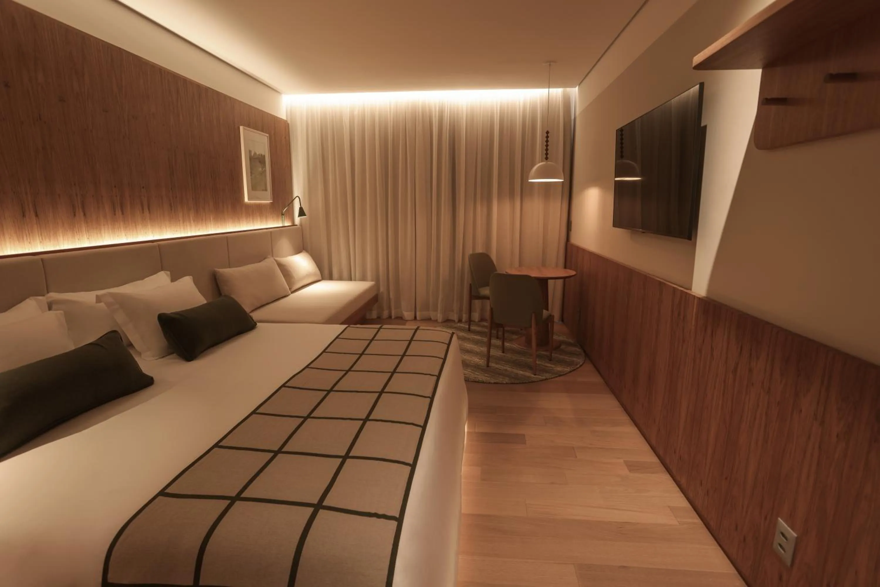 Bedroom, Bed in Hotel Vila Inglesa