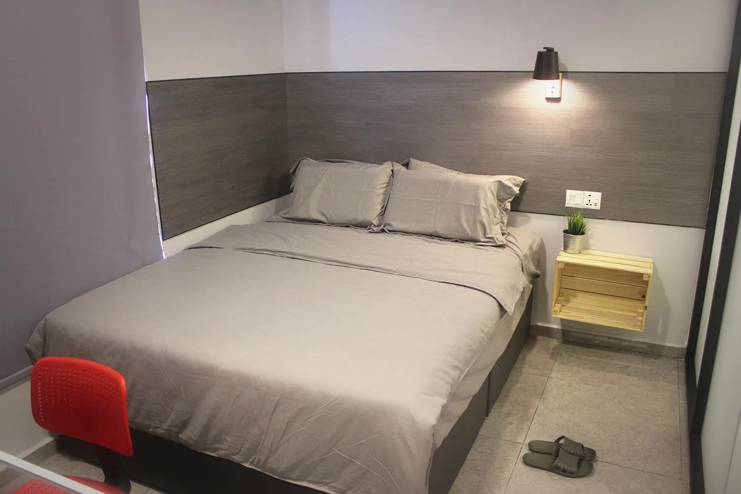 Bed in Vertilex Hotel