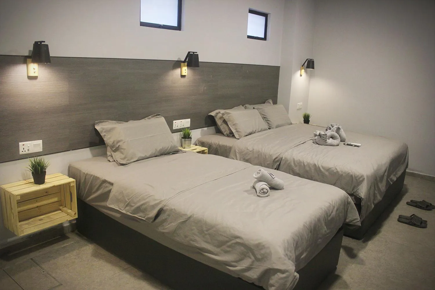 Bed in Vertilex Hotel