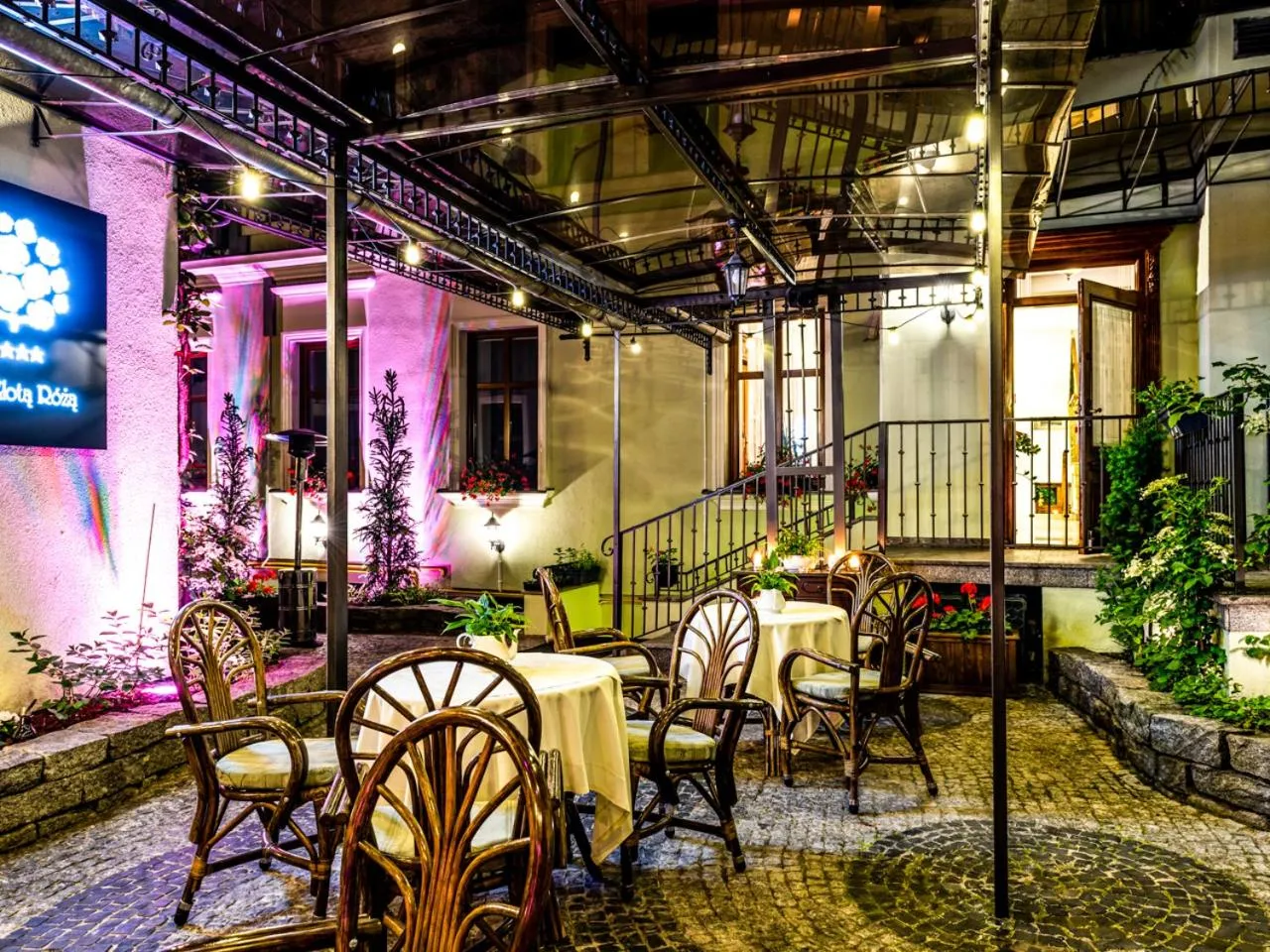 Patio in Hotel Pod Złotą Różą