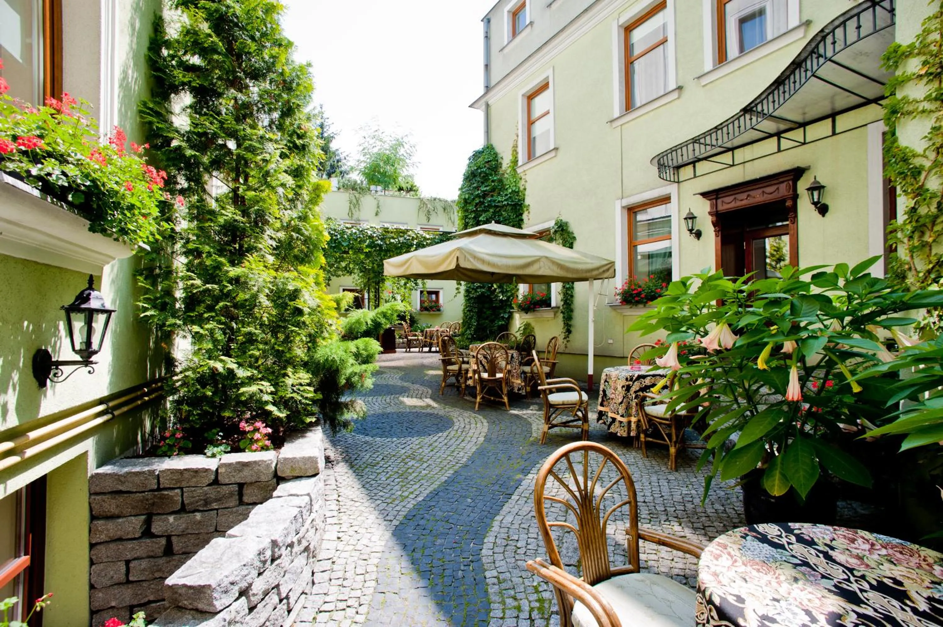 Patio in Hotel Pod Złotą Różą