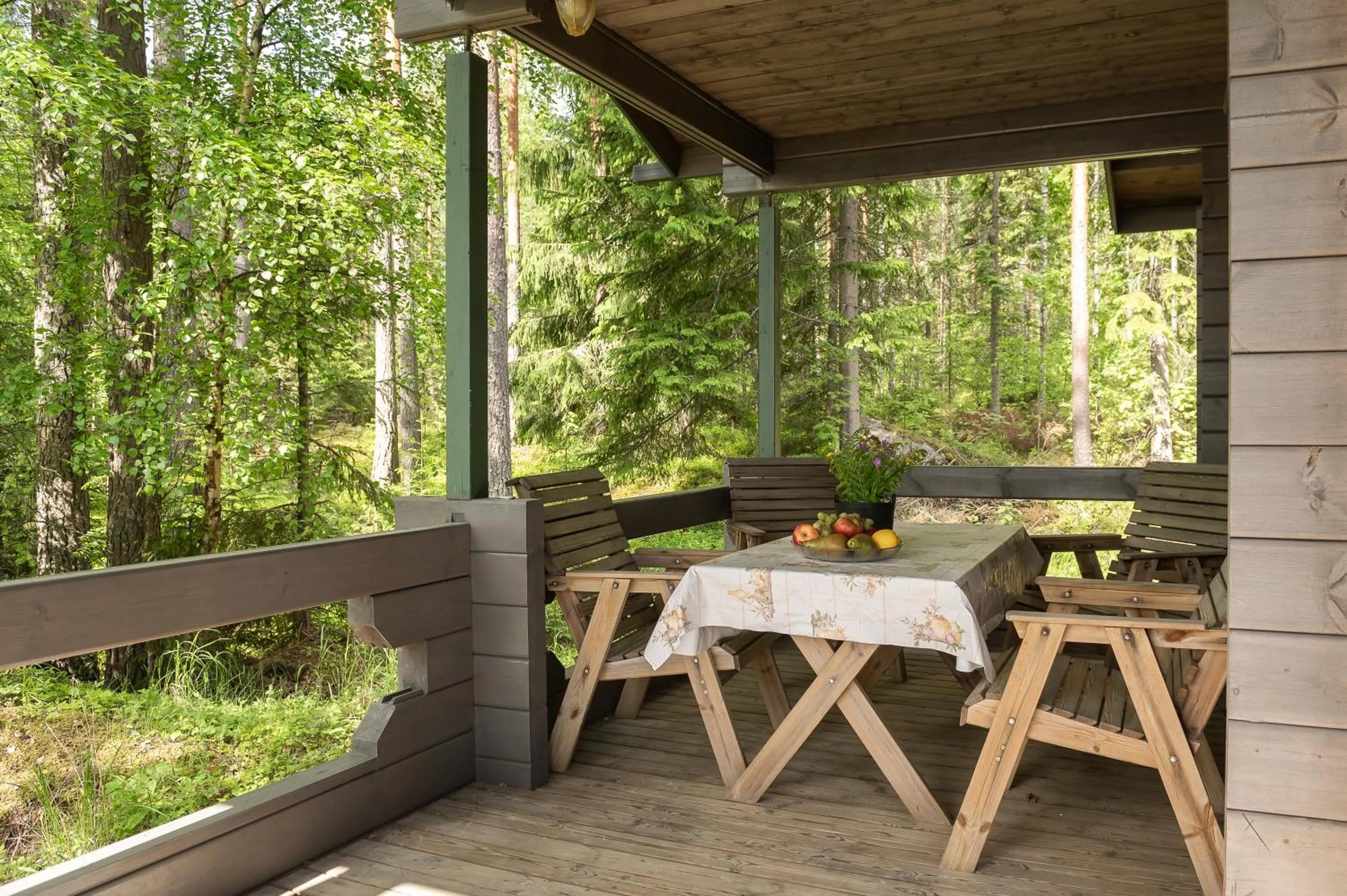 Balcony/Terrace in Kujanpää | Paajoen Vuokramökit