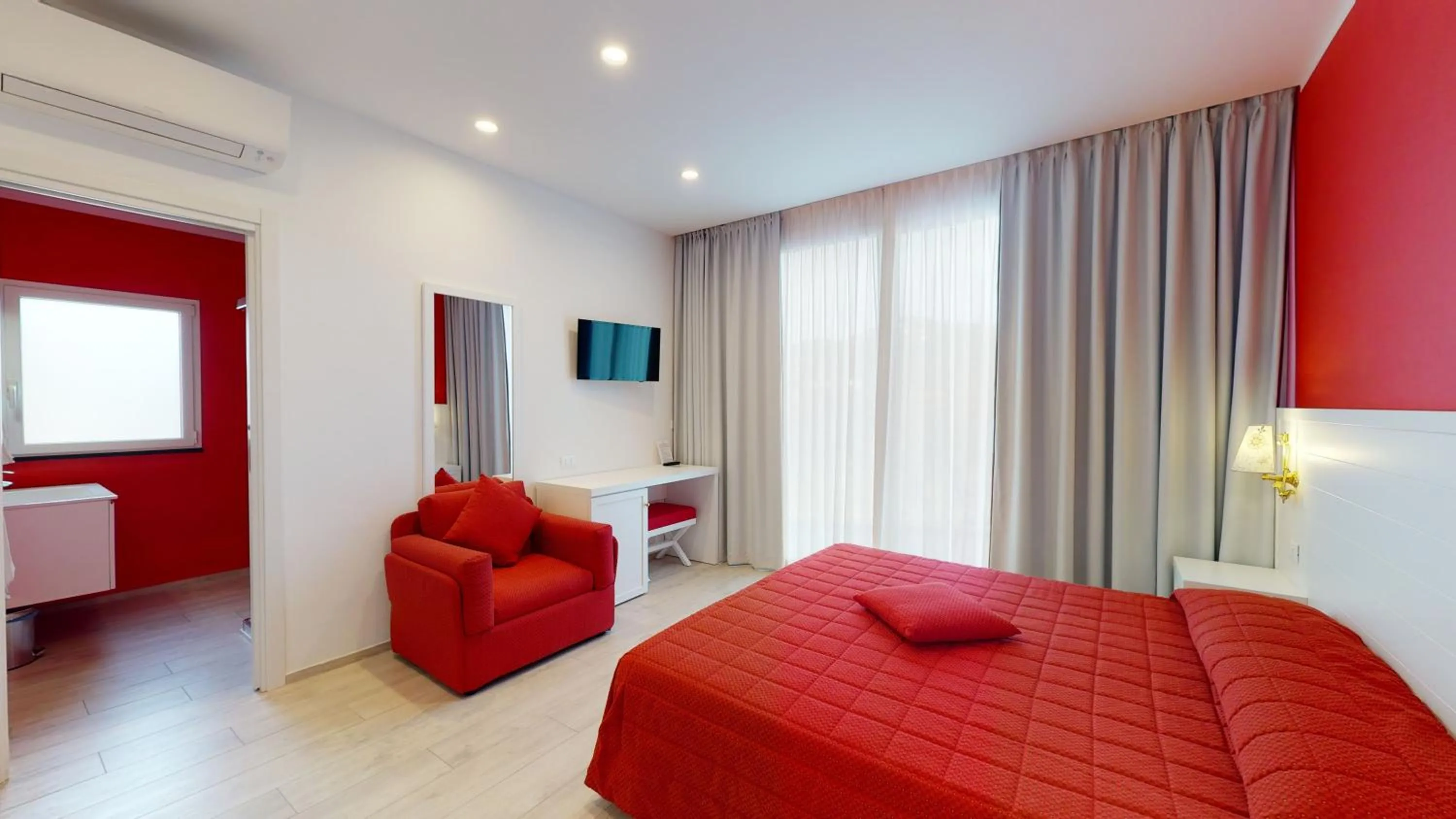 Bedroom, Bed in Hotel Zunino