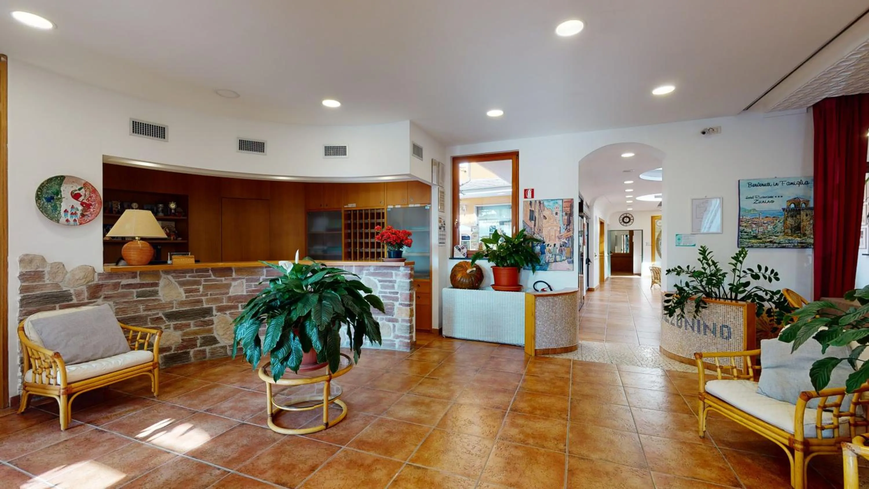 Lobby or reception in Hotel Zunino