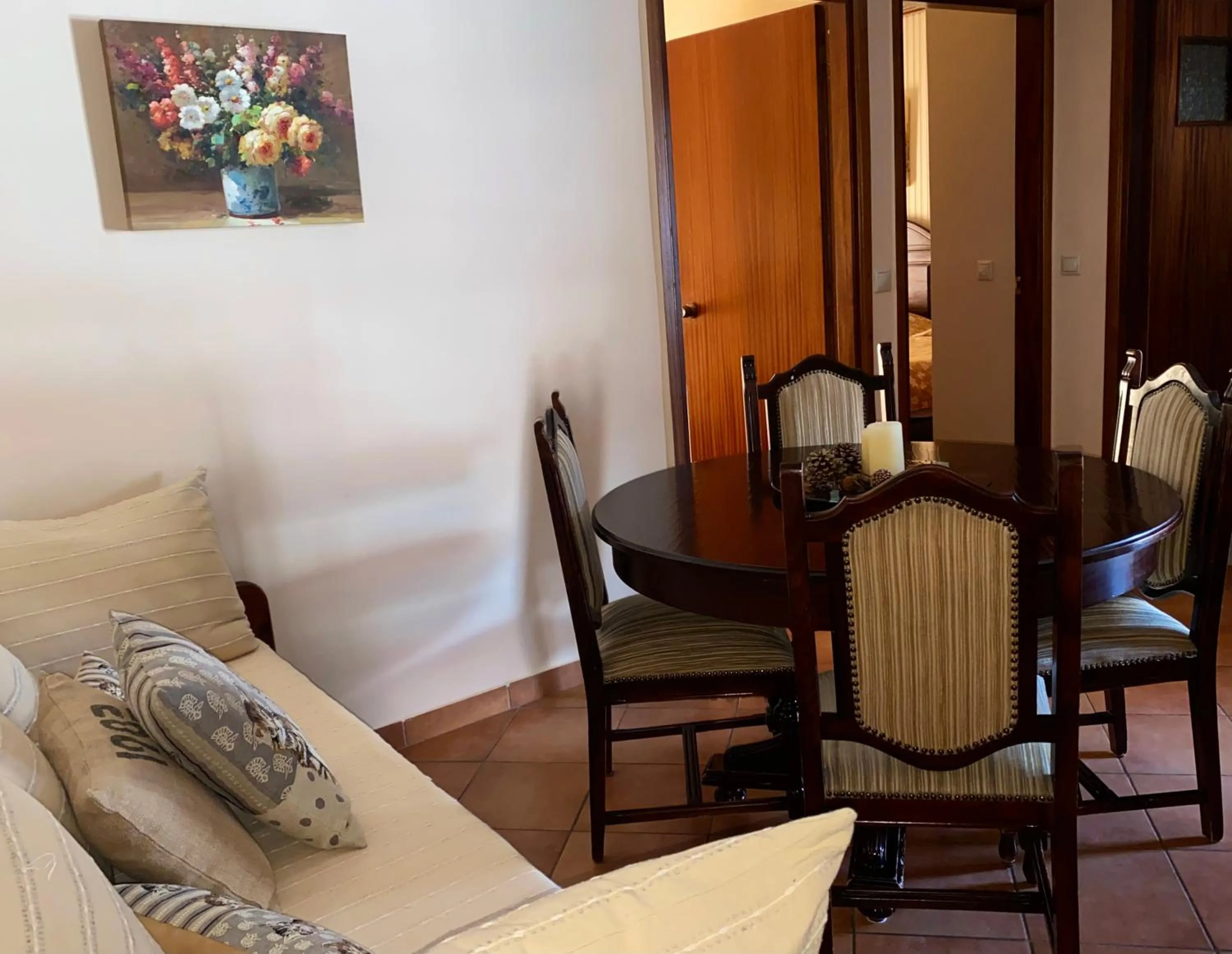 Seating area in Marianna's Home Accommodation