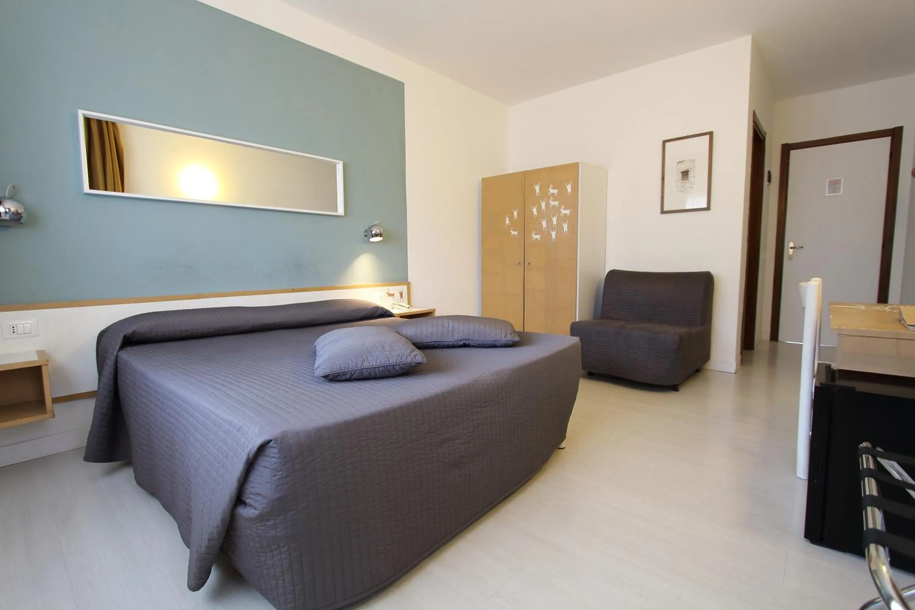 Bedroom, Bed in Hotel Giardino