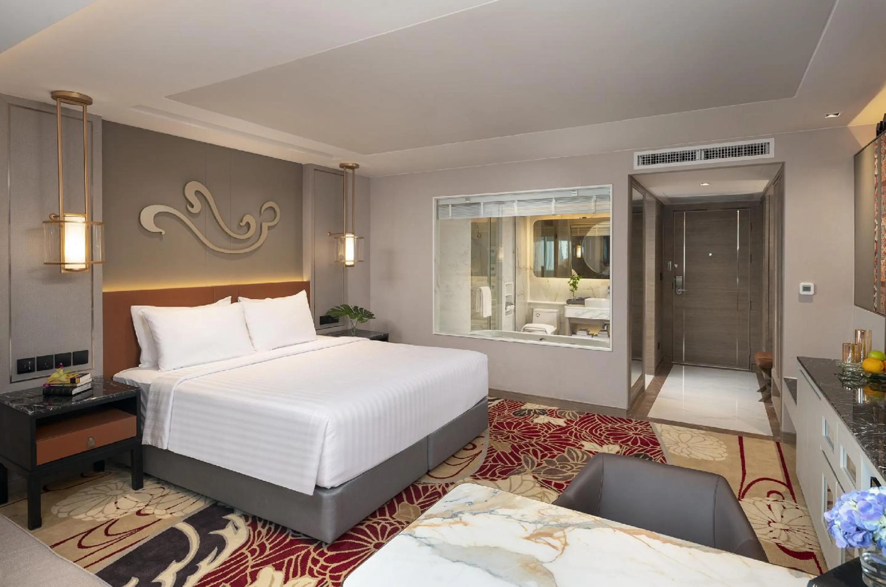 Bed in Valia Hotel Bangkok