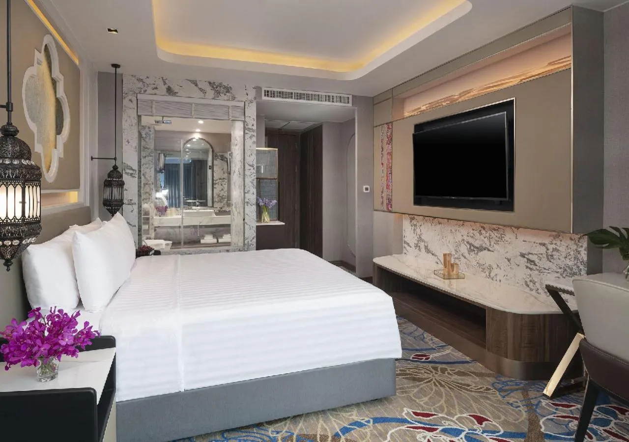 Bed in Valia Hotel Bangkok