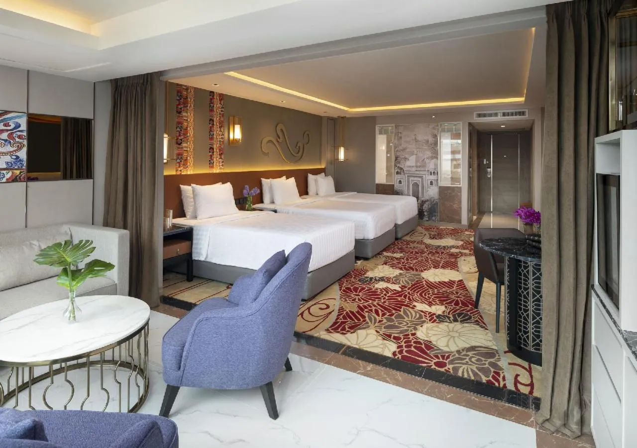 Bed in Valia Hotel Bangkok