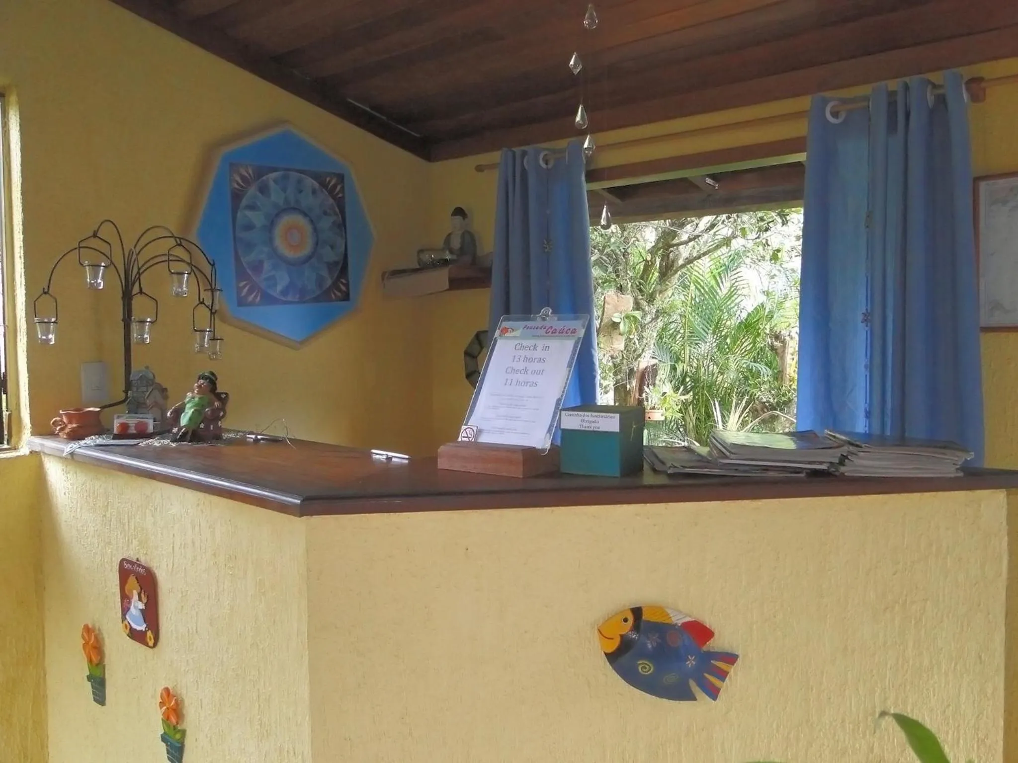Lobby or reception in Pousada Caúca
