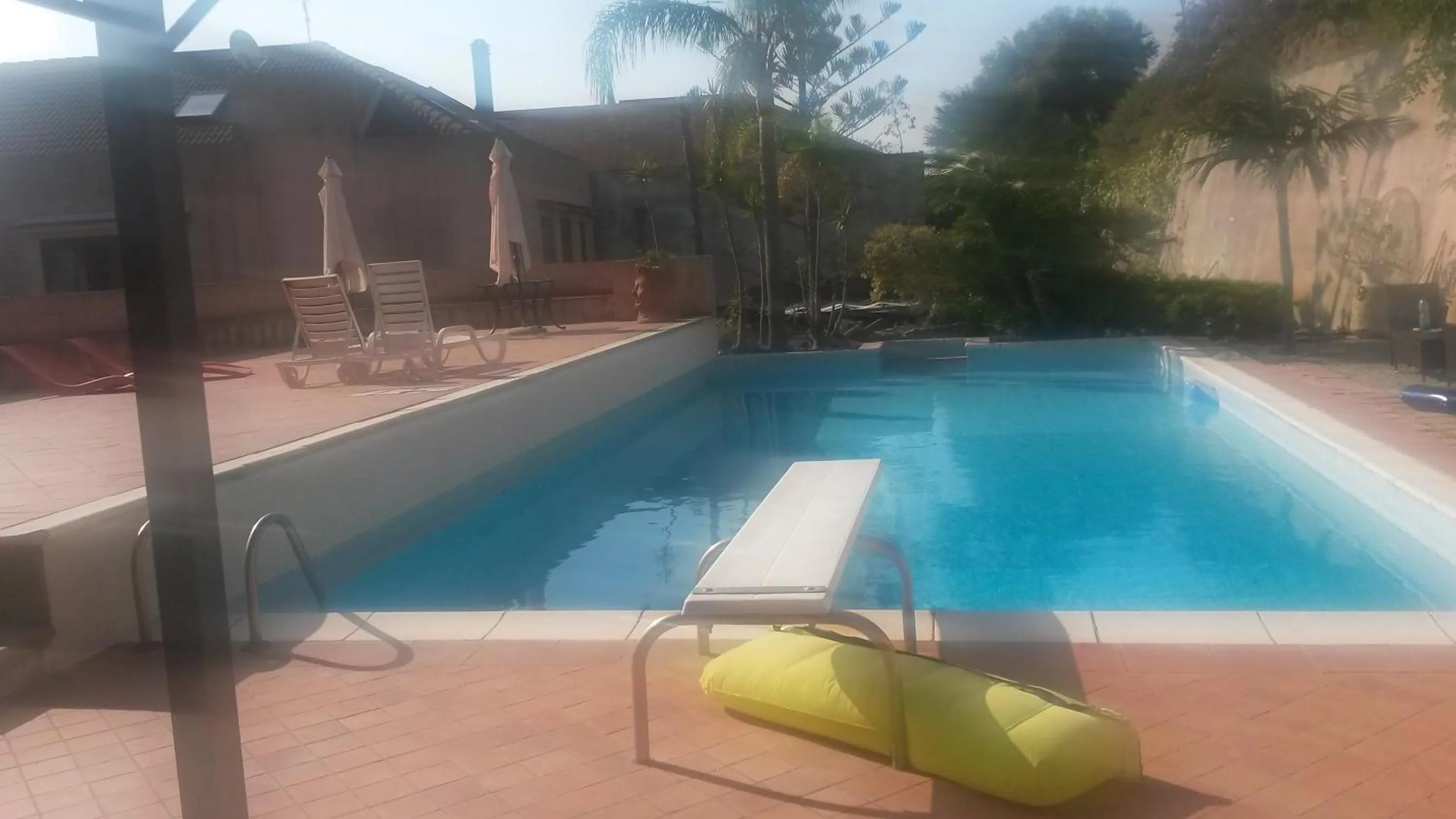 Pool view in Villa Grande