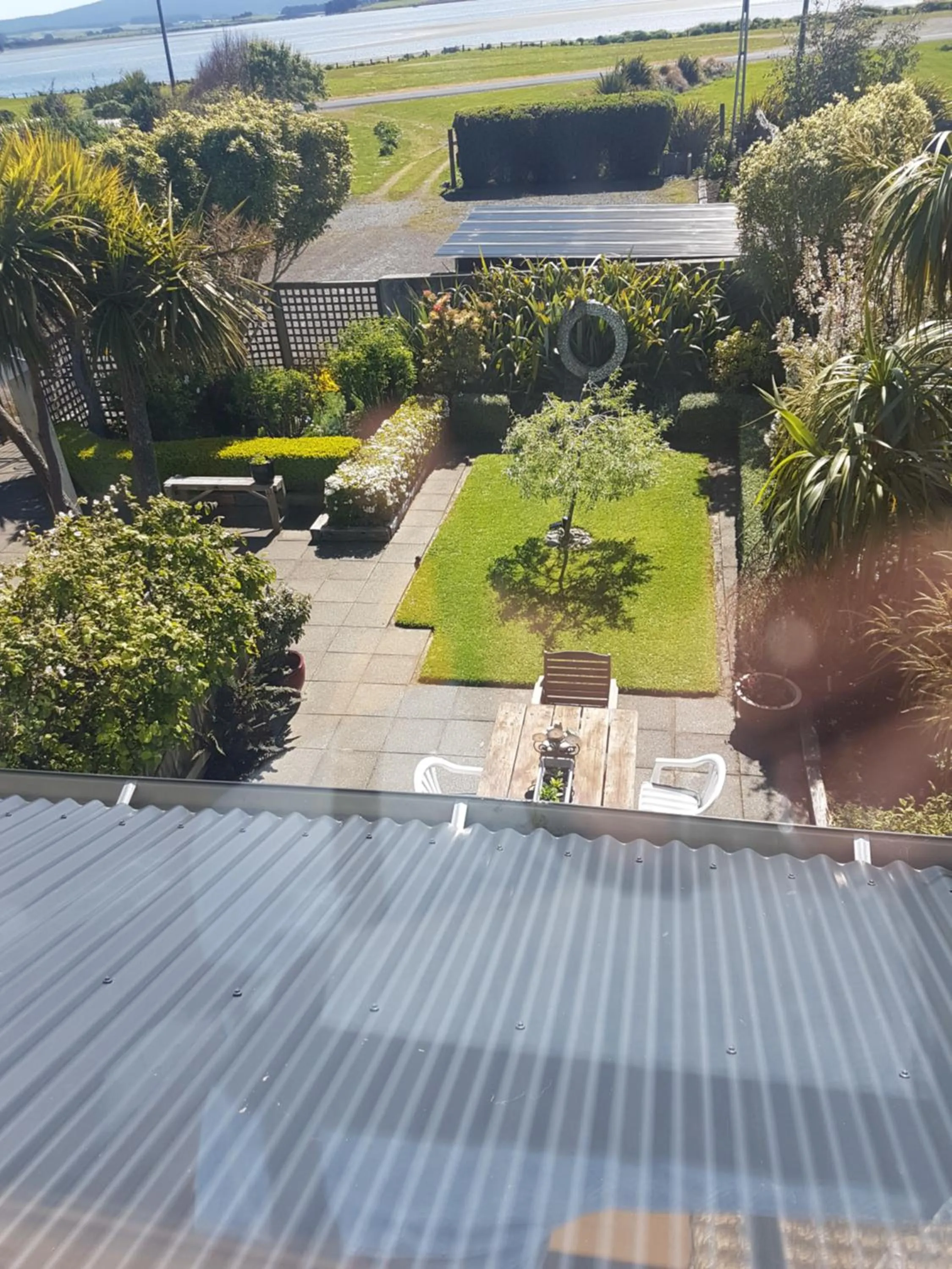 Garden view in La Riviera Guesthouse