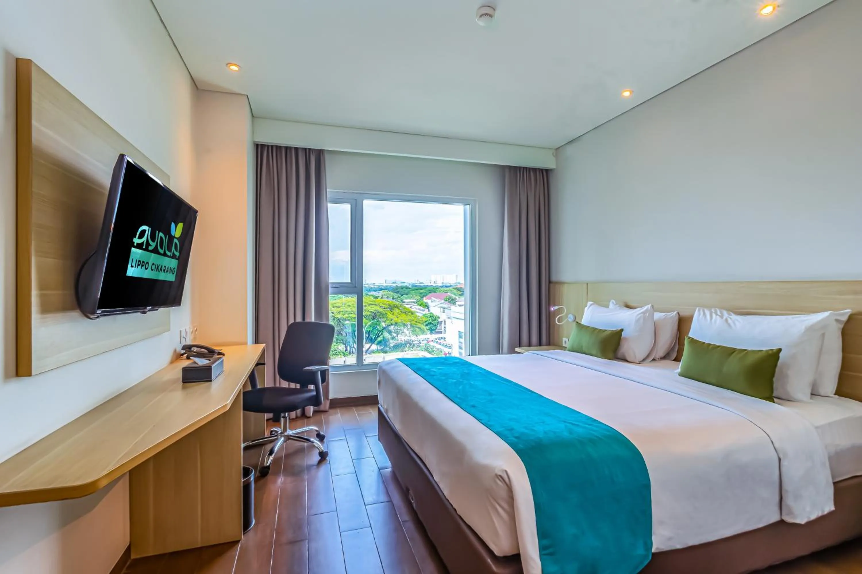 Bedroom, Bed in Hotel AYOLA Lippo Cikarang