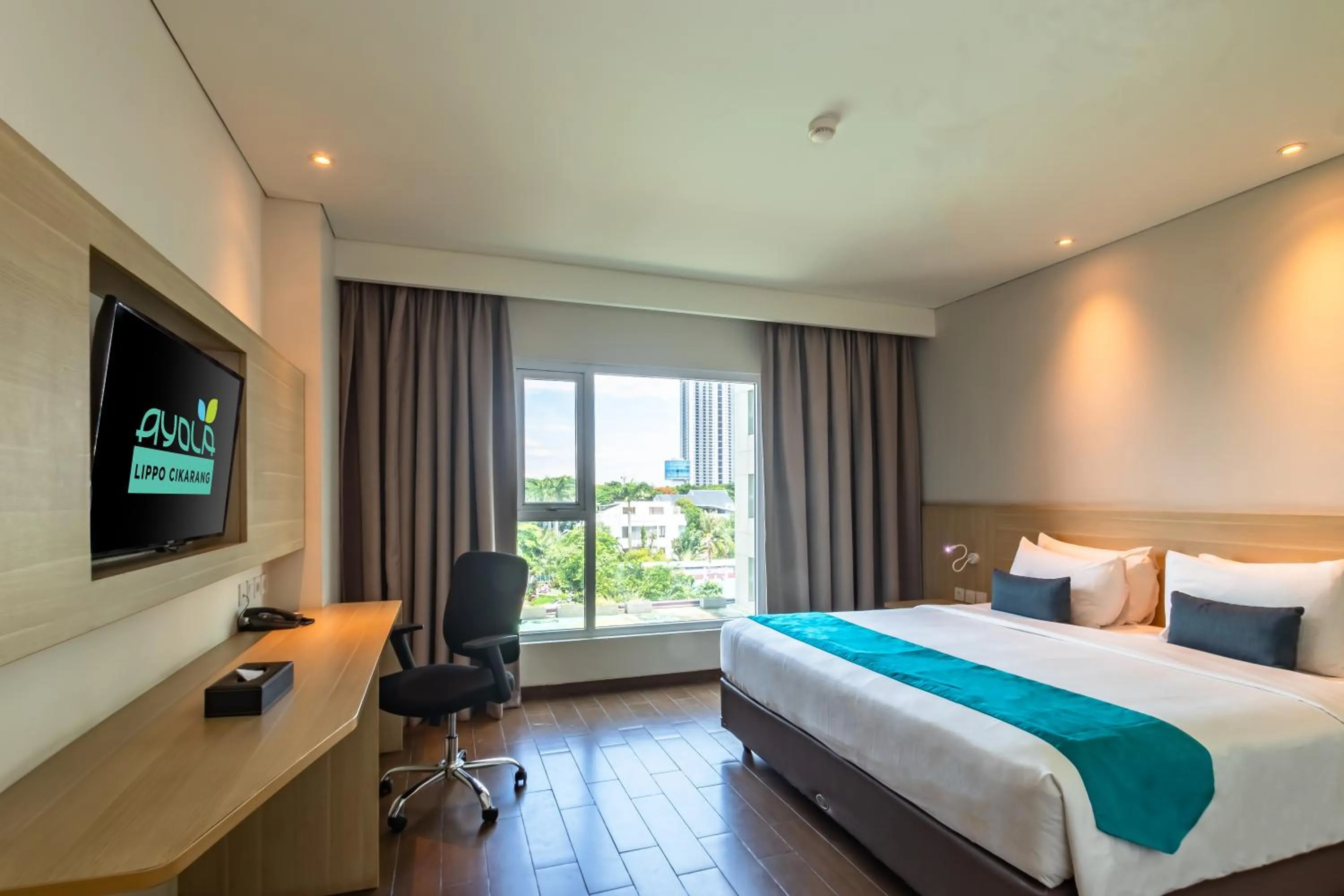 Bedroom, Bed in Hotel AYOLA Lippo Cikarang