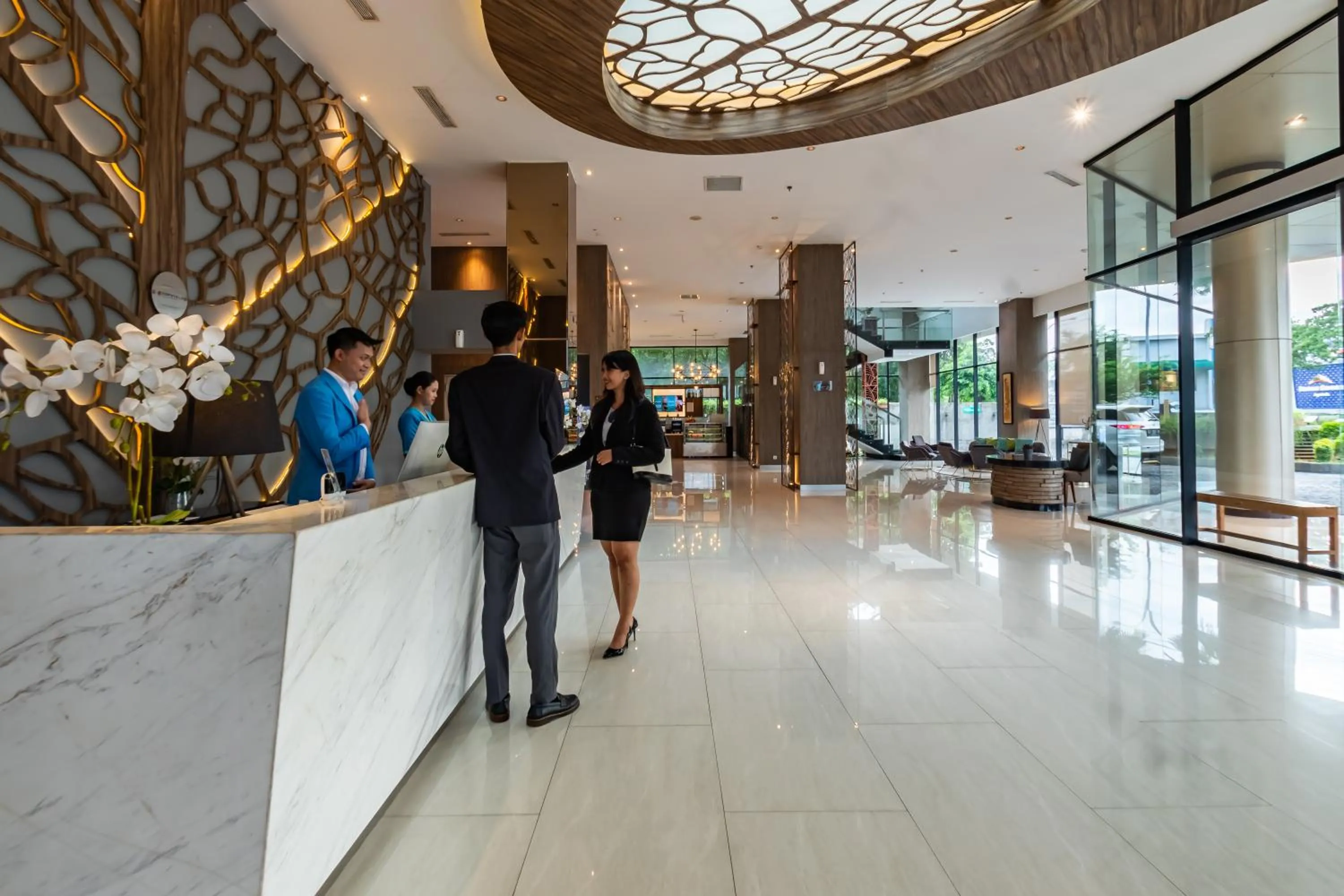 Lobby or reception in Hotel AYOLA Lippo Cikarang