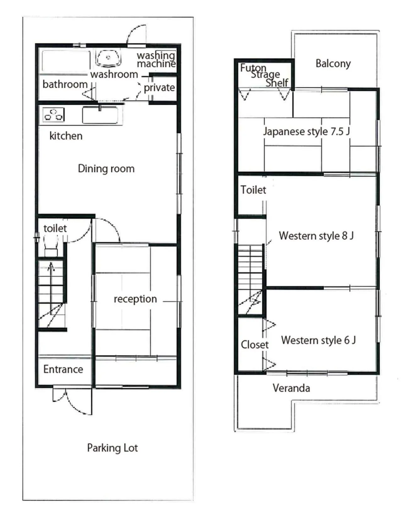 Floor plan in Nagomiya Kyoto Minami-Enmachi