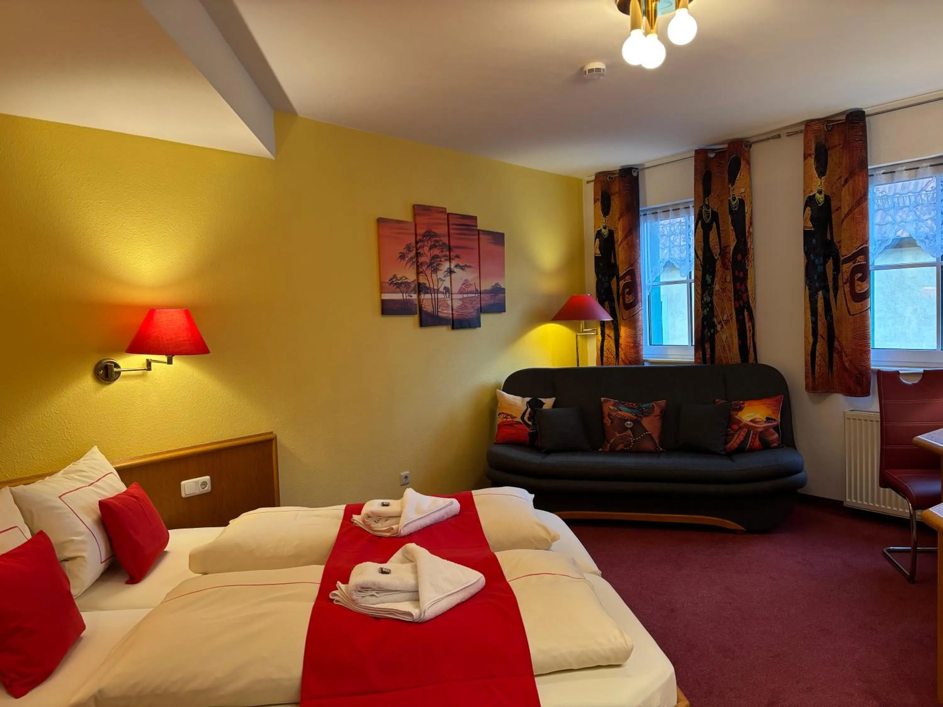 Bed in Ambiente Hotel Strehla