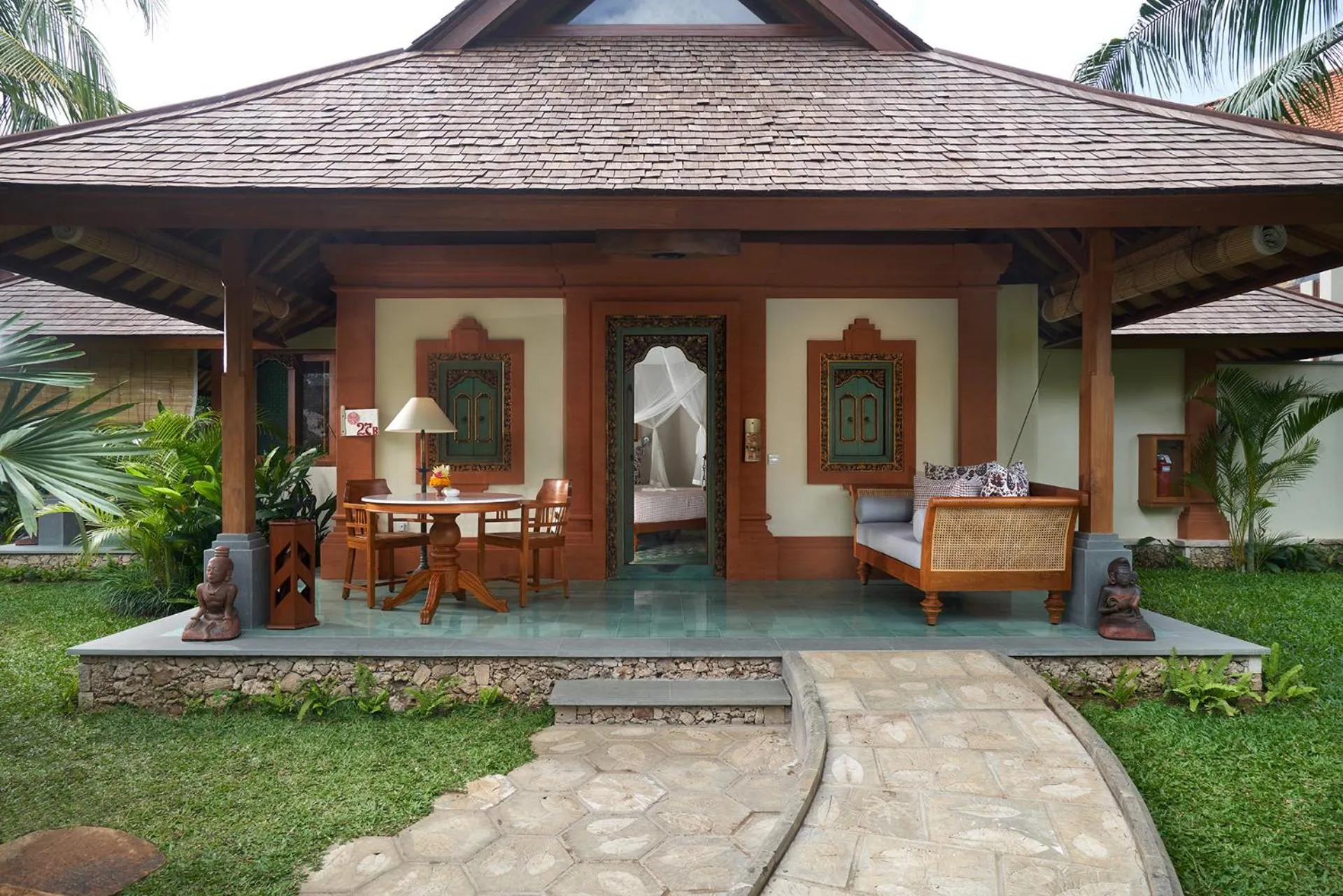 Garden view in Tandjung Sari Hotel