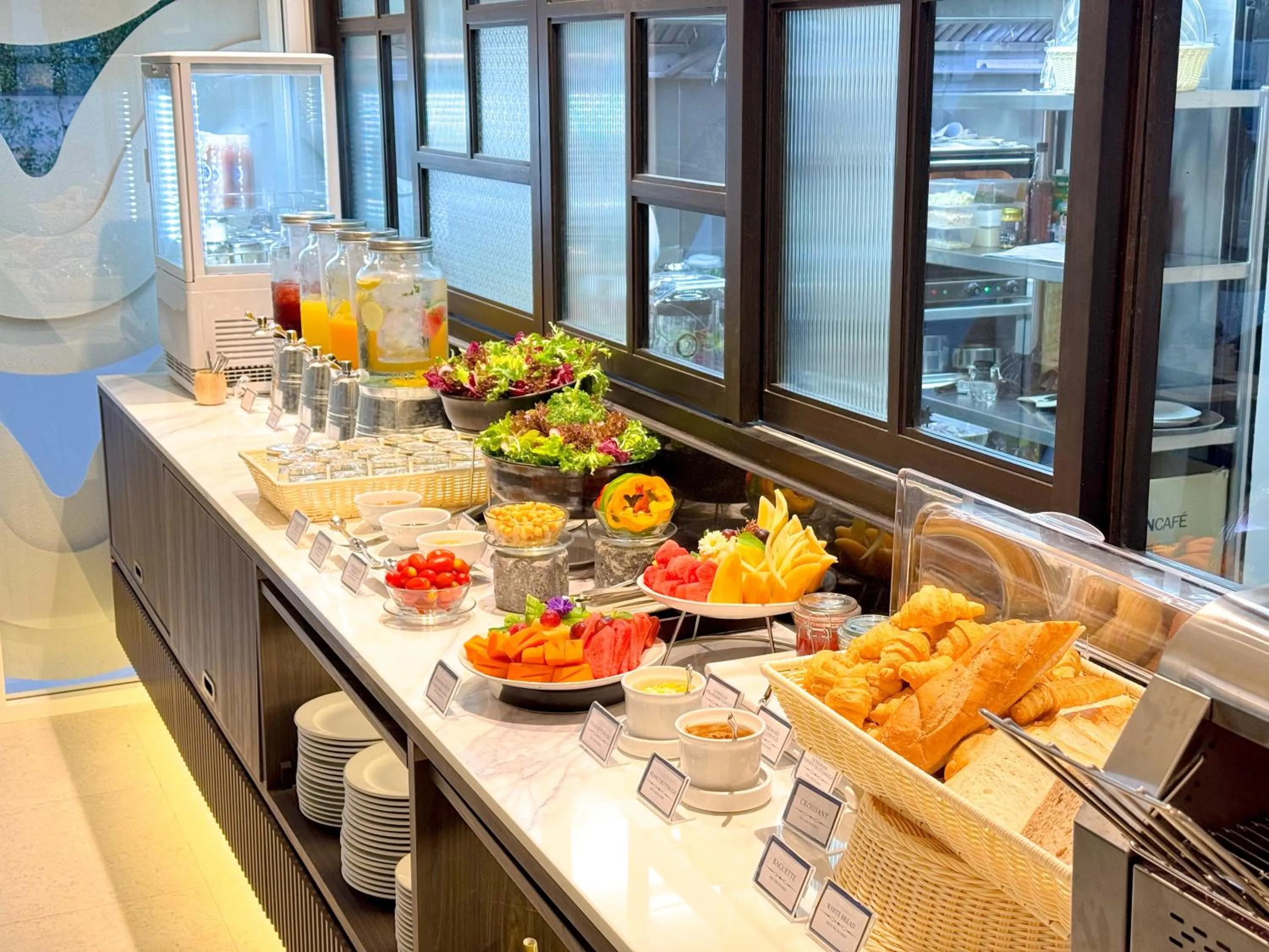 Buffet breakfast in Away Chiang Mai Thapae Resort A Vegan Retreat