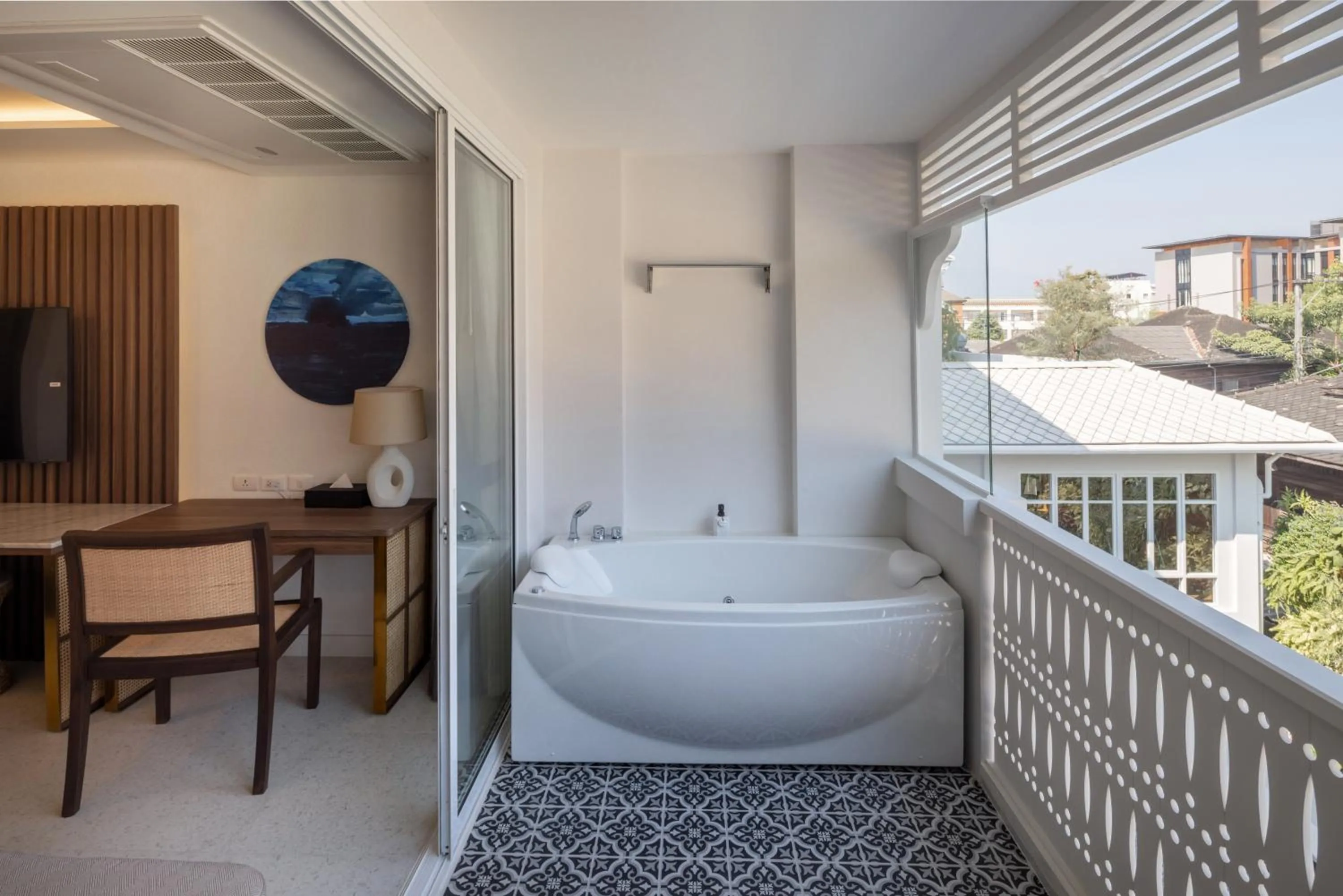 Balcony/Terrace in Away Chiang Mai Thapae Resort A Vegan Retreat