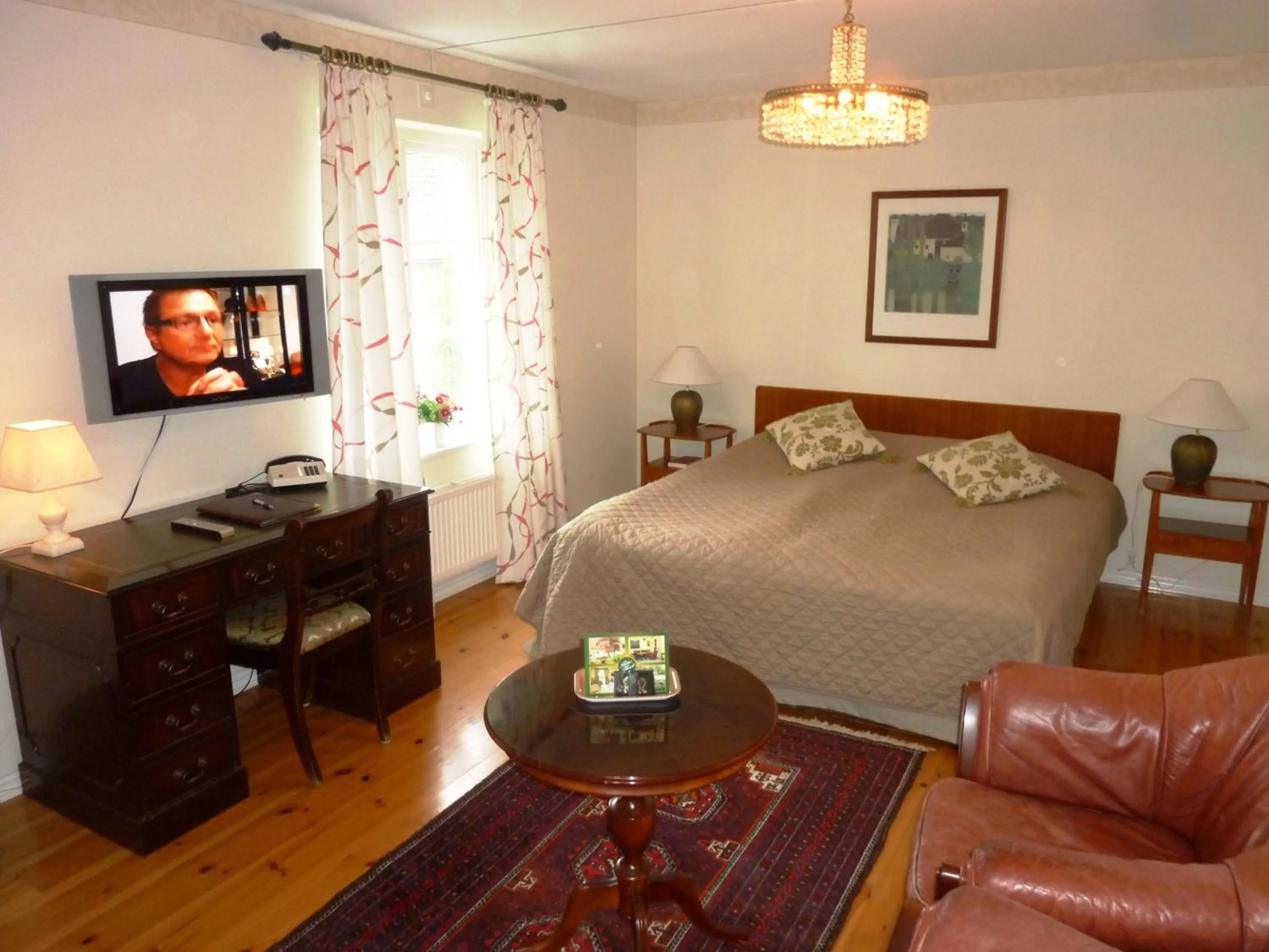 Bed in Nya Pallas Hotel