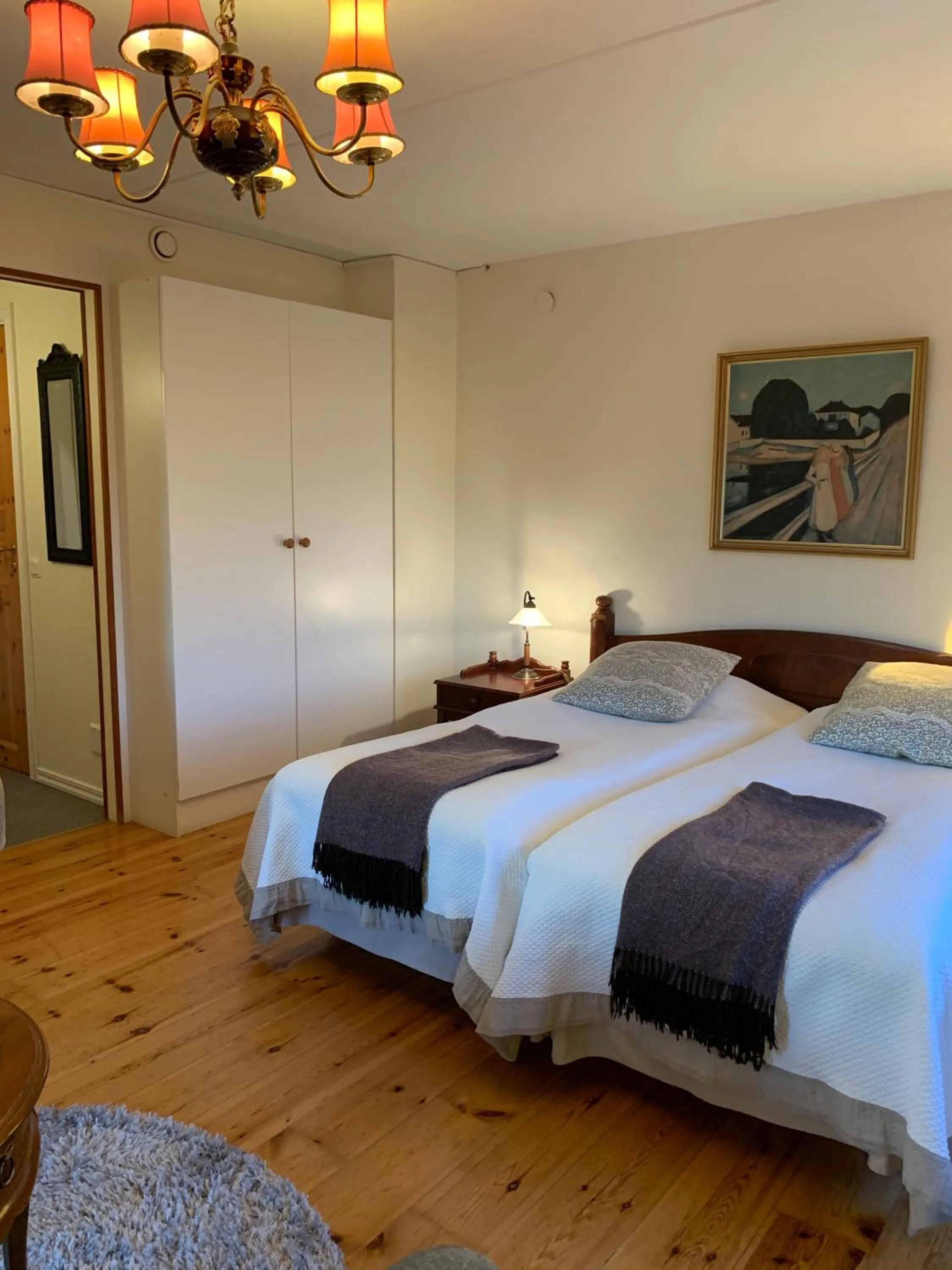 Bed in Nya Pallas Hotel