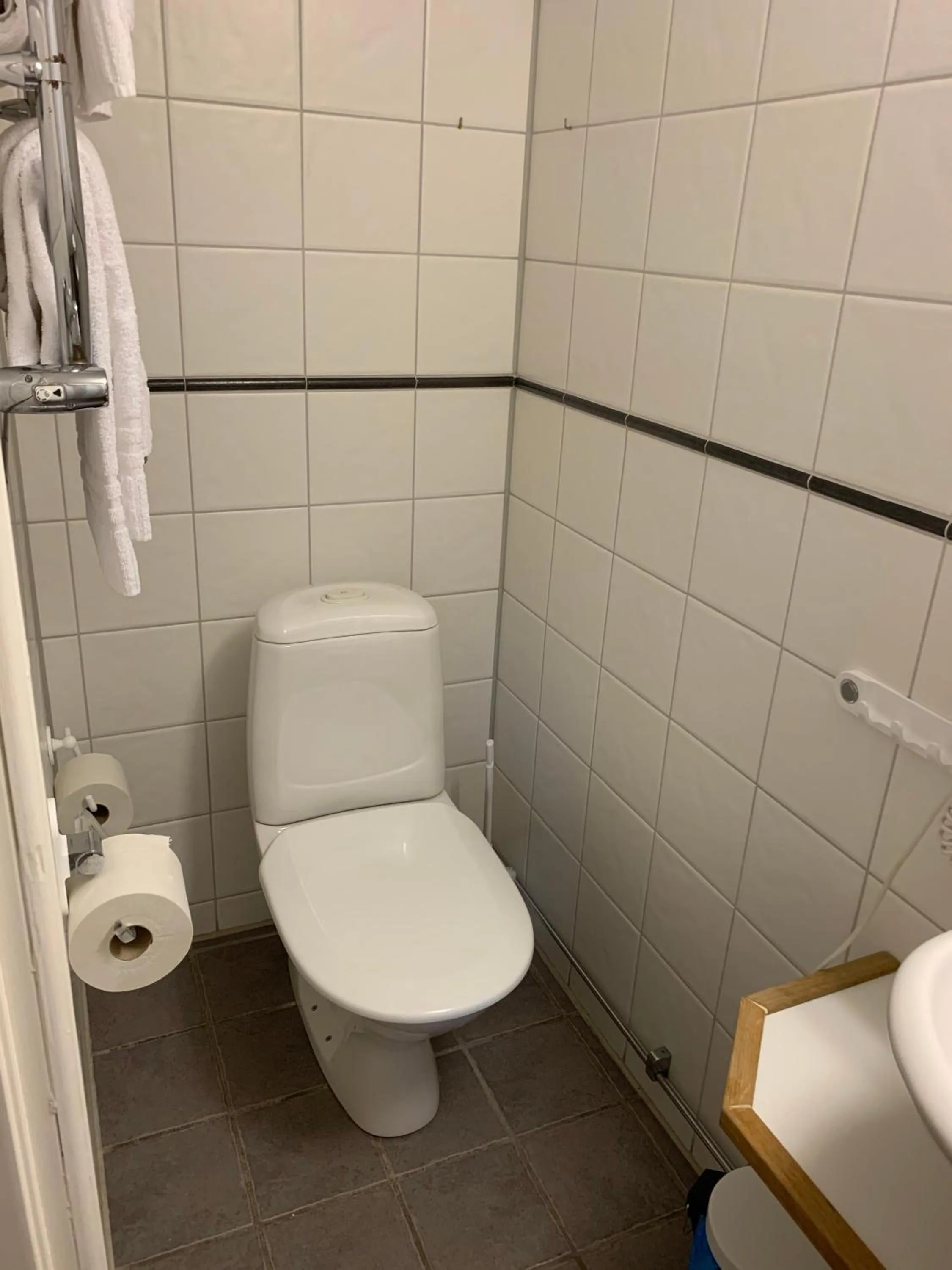 Toilet in Nya Pallas Hotel