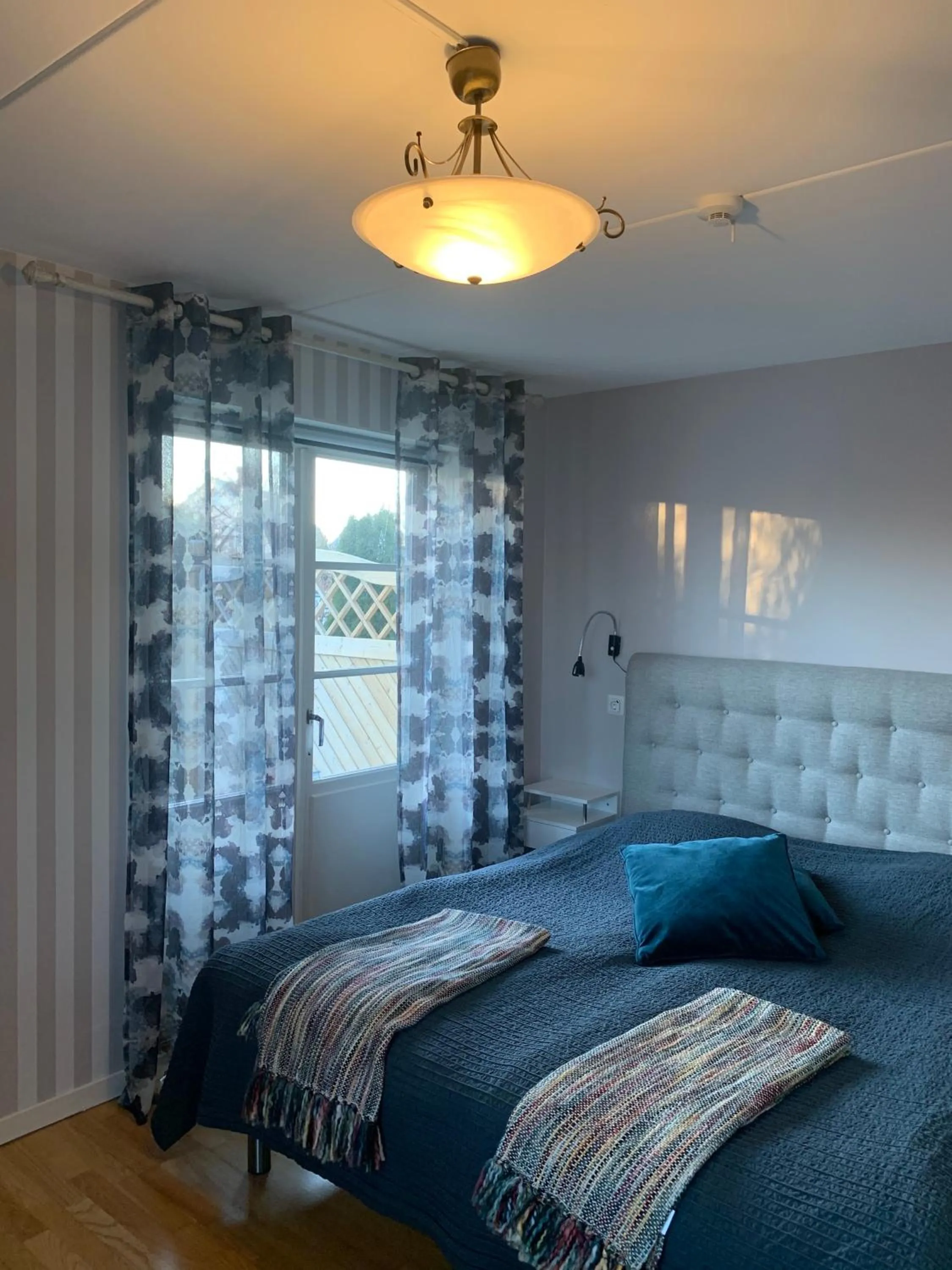 Bed in Nya Pallas Hotel