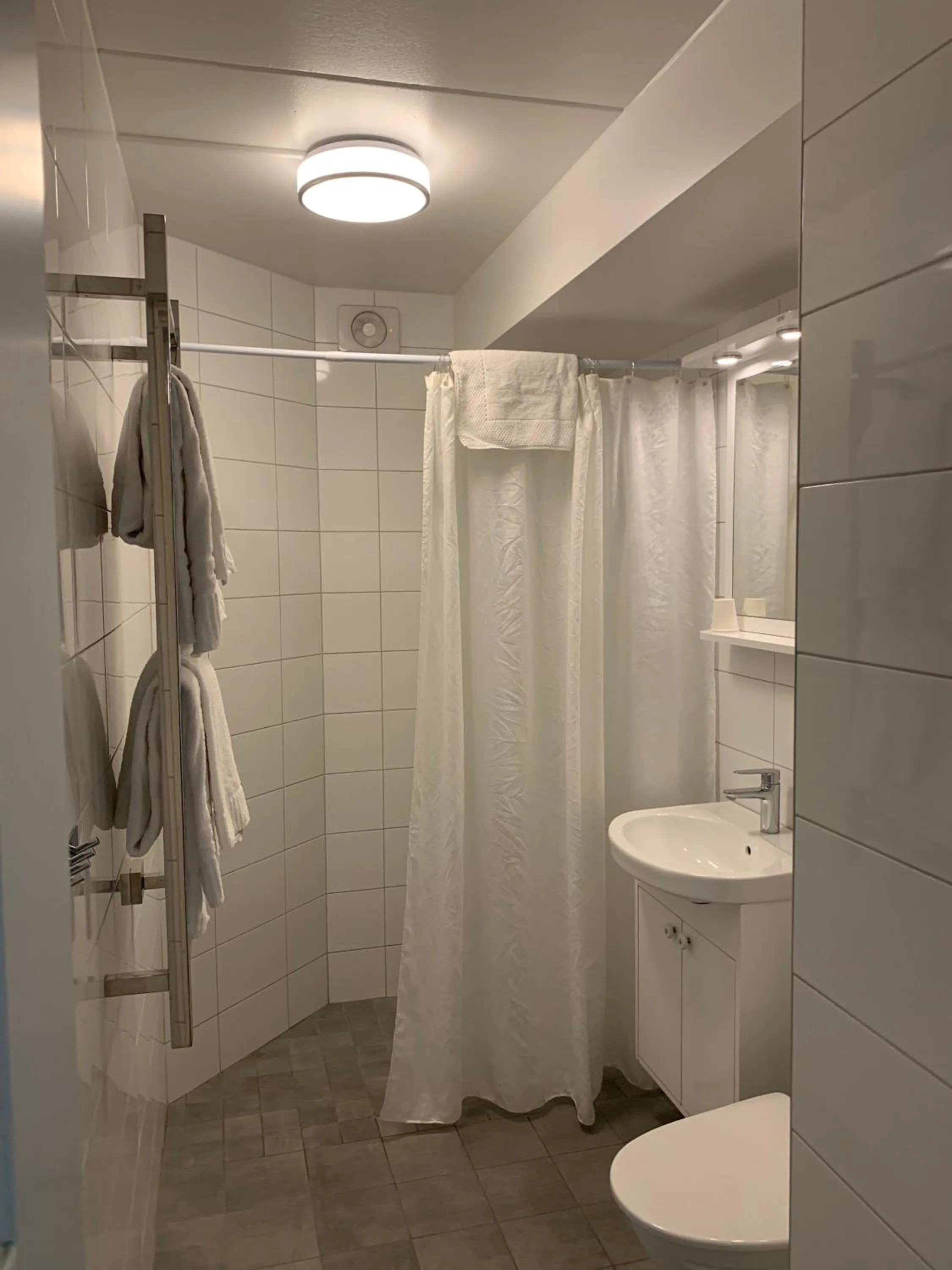 Shower in Nya Pallas Hotel