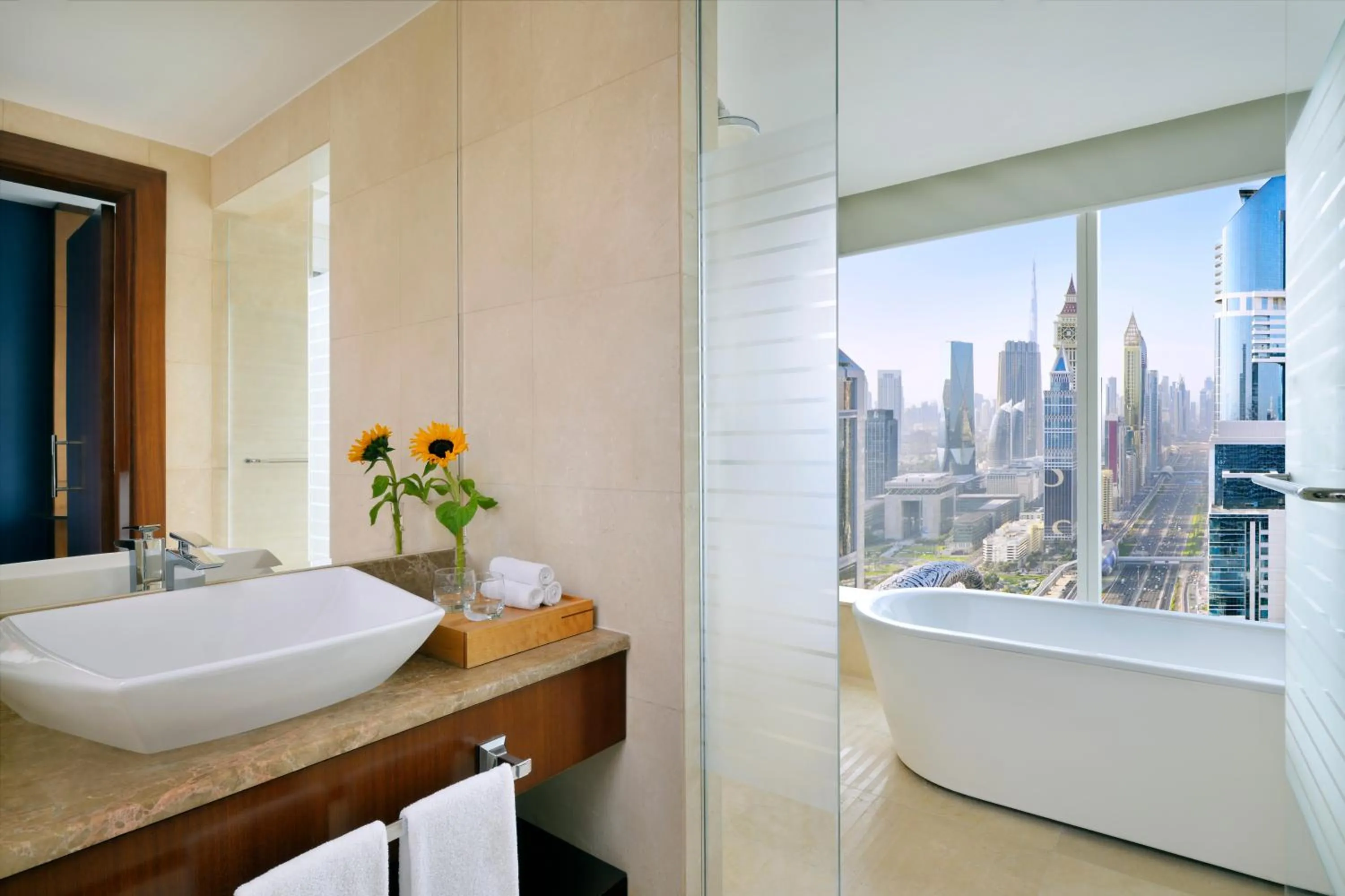 Bathroom in voco Dubai by IHG