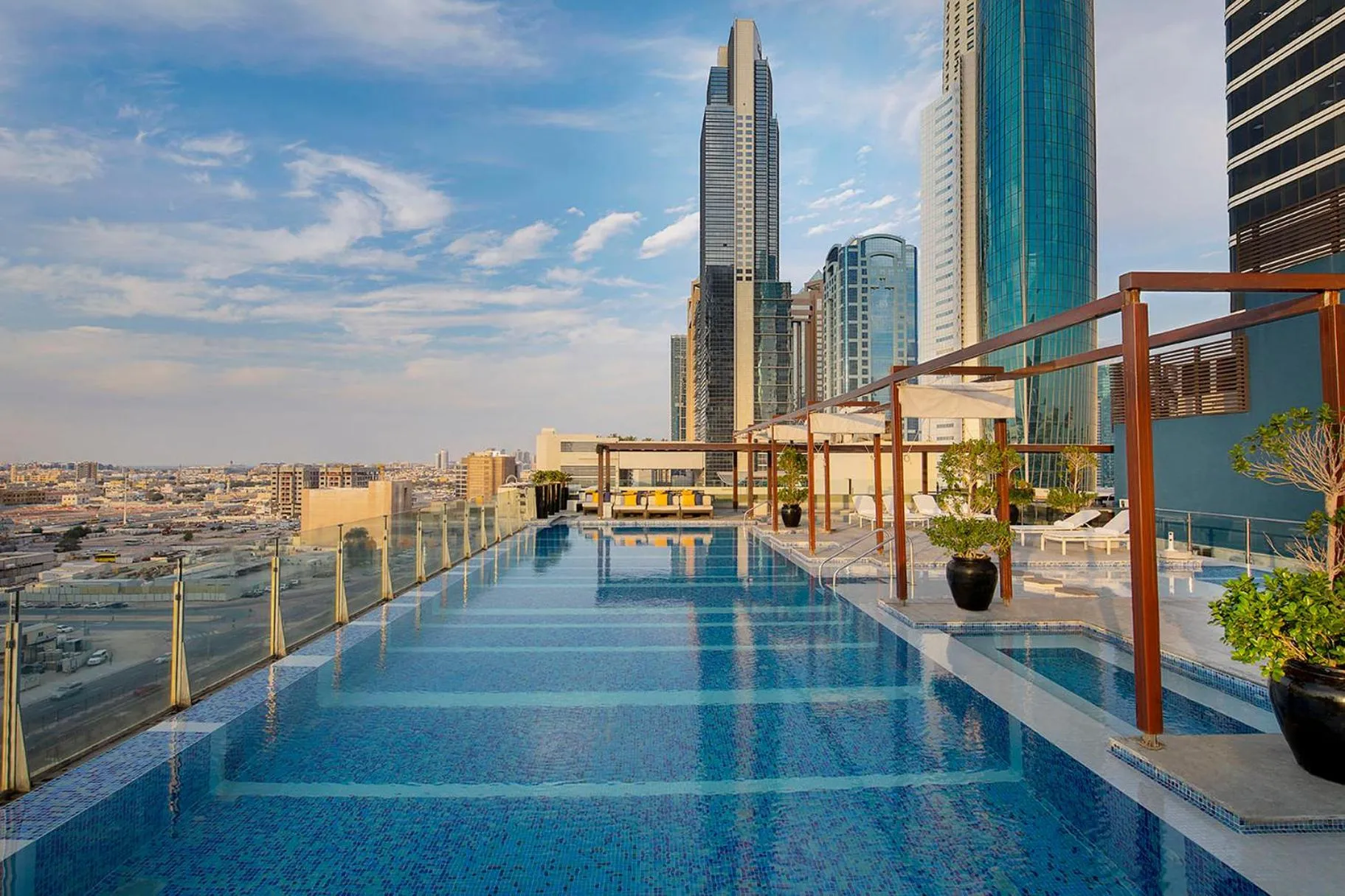 Swimming pool in voco Dubai by IHG