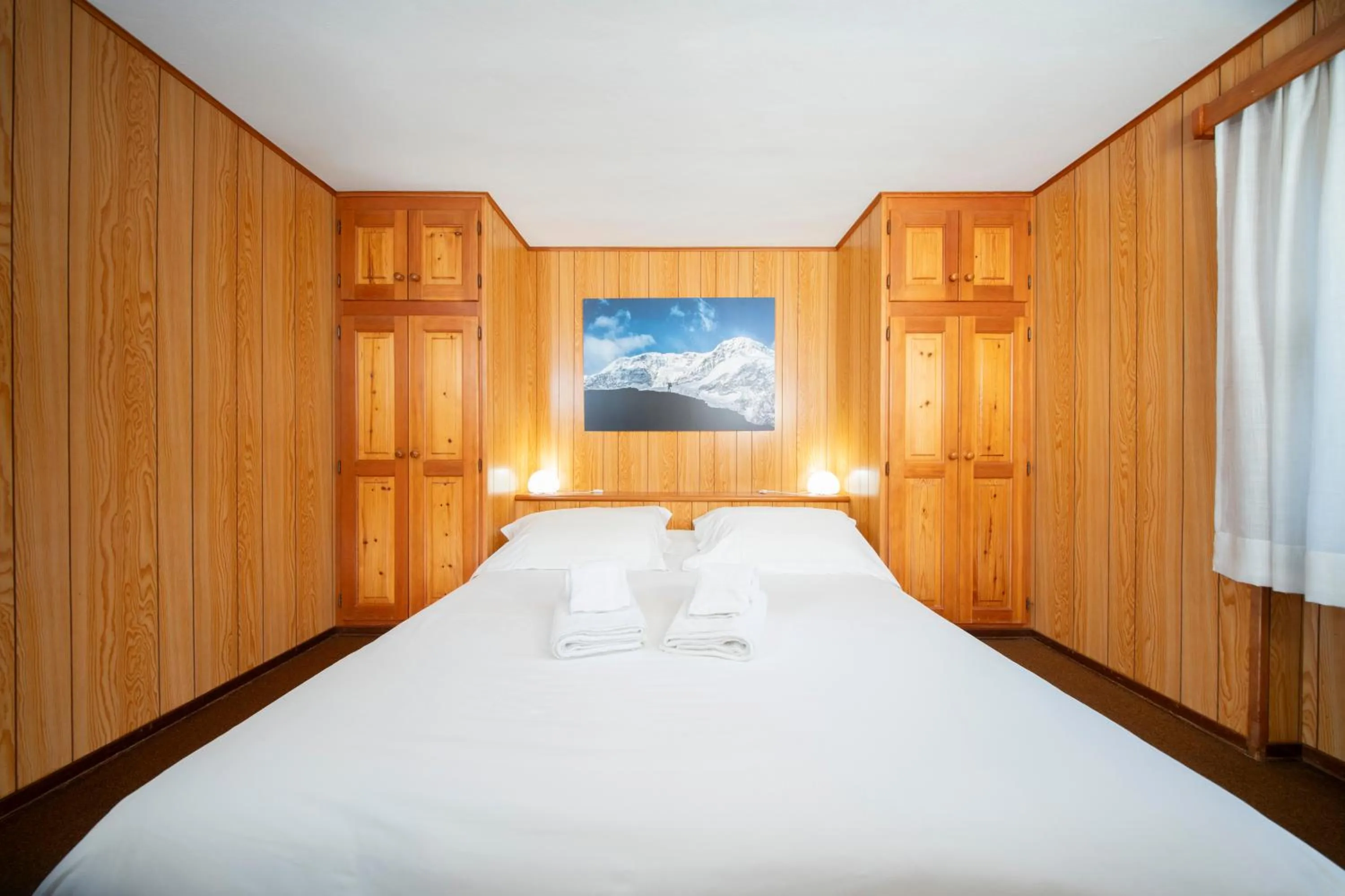 Bed in Locanda del Lysjoch