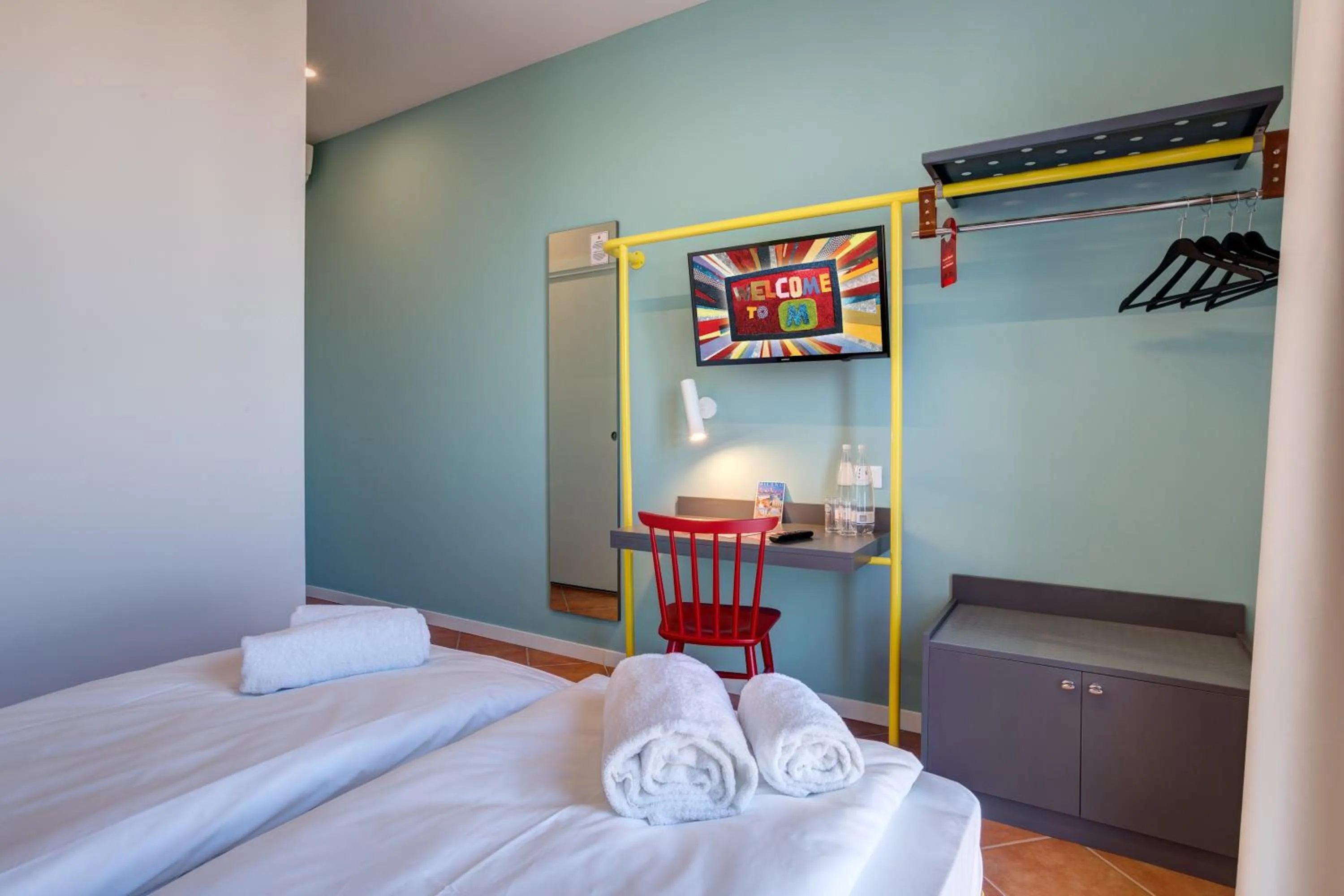 Bedroom, Bed in MEININGER Milano Garibaldi