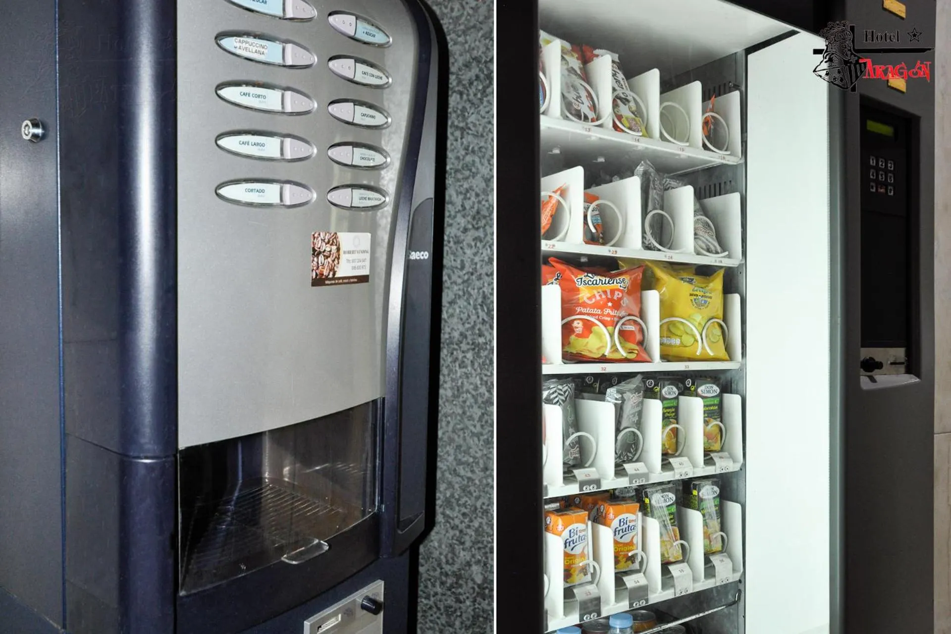 vending machine in Hotel Aragón