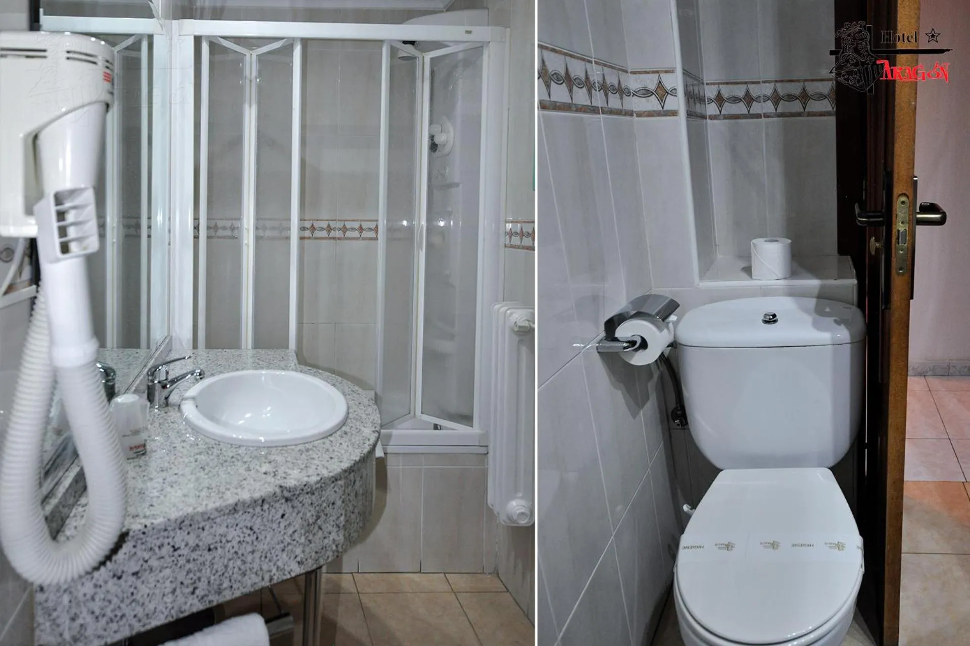 Bathroom in Hotel Aragón