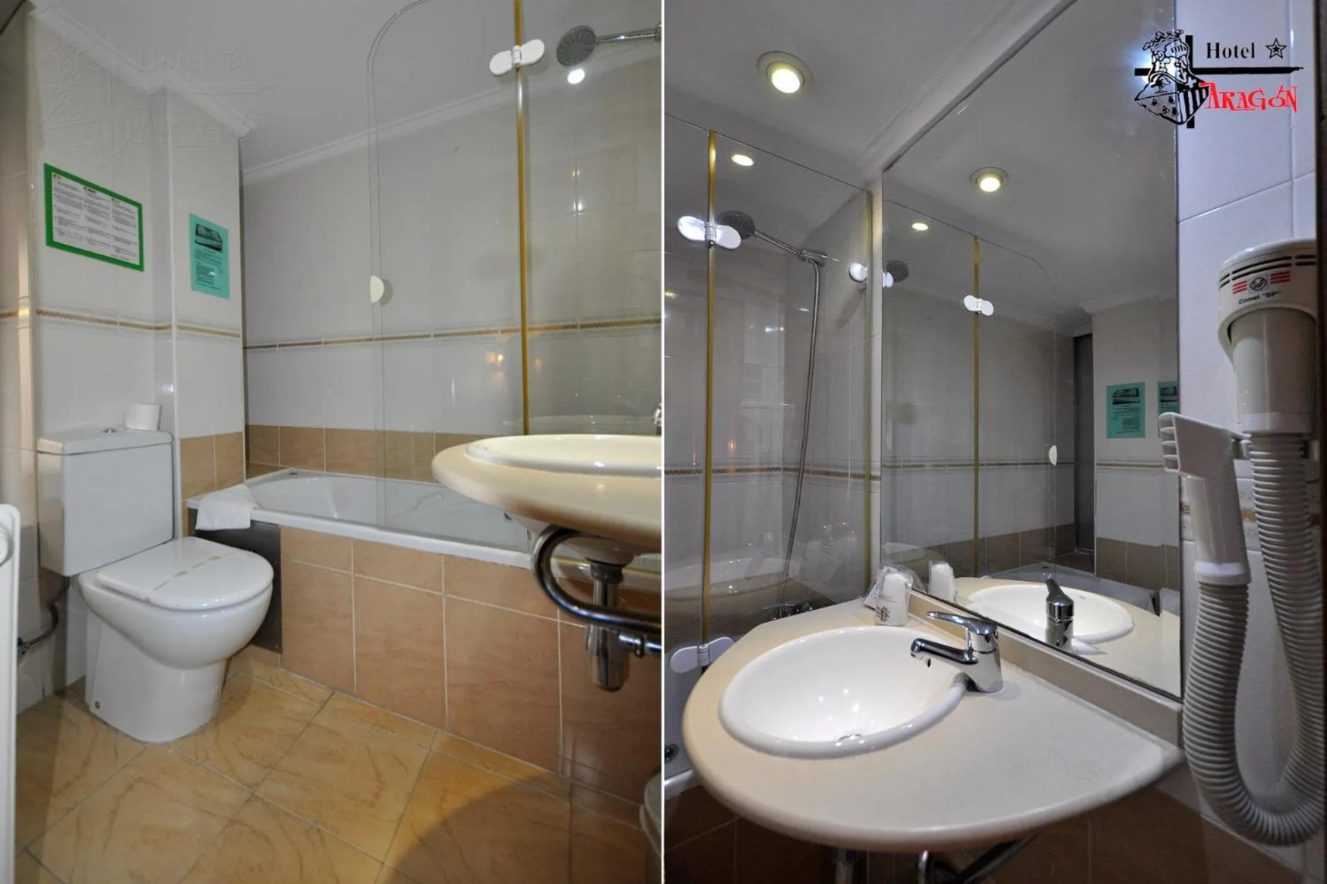 Bathroom in Hotel Aragón